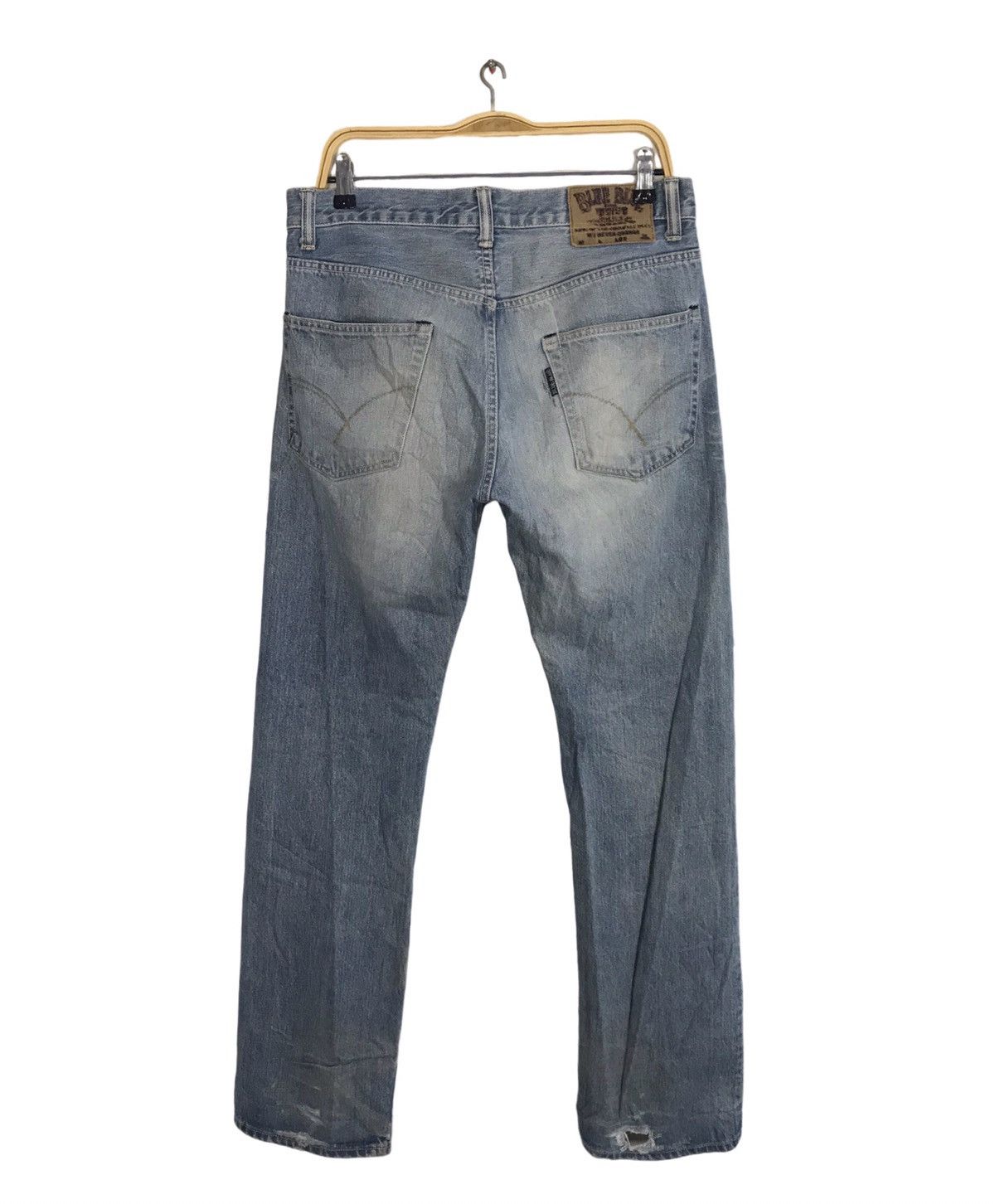 Blue Blue Japan Blue Blue Japanese Brand Beauty Faded Denim Straight Cut Size US 33 - 1 Thumbnail
