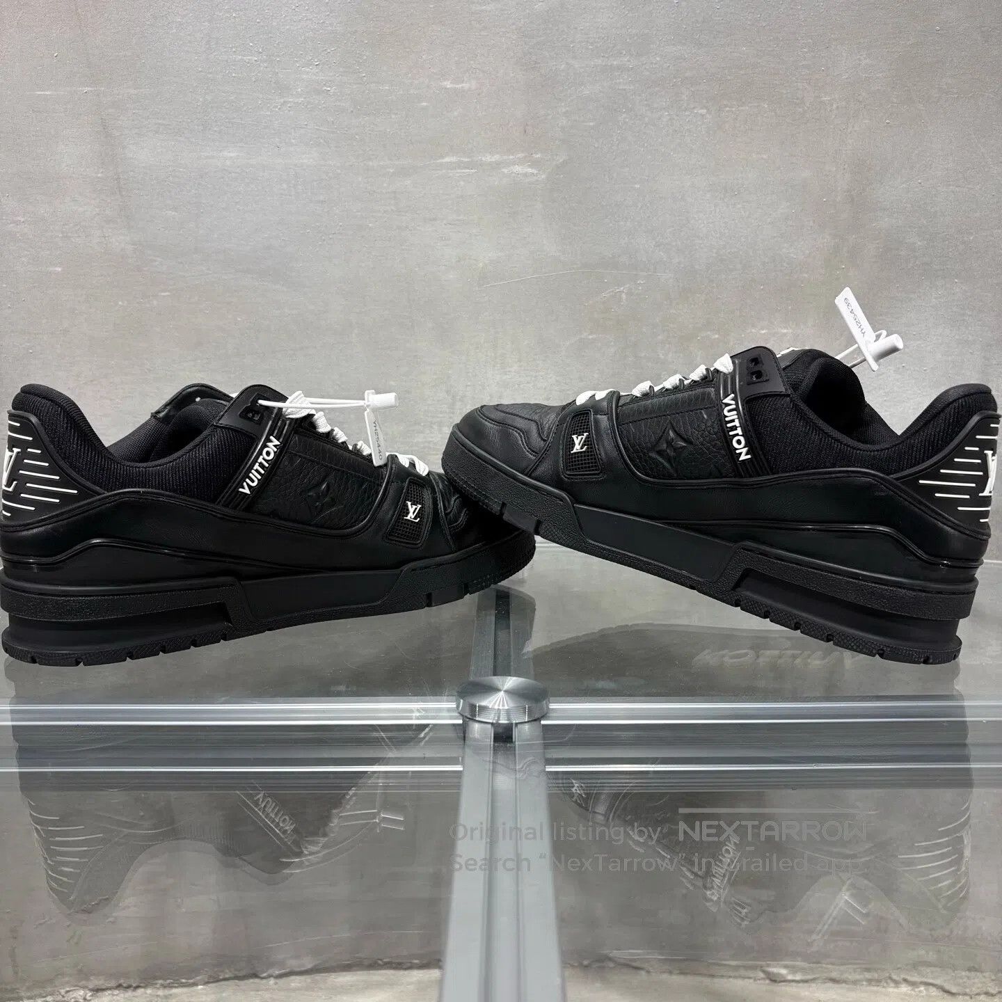 Louis Vuitton Louis Vuitton Trainer Black Art Gallery shoes Size US 8.5 / EU 41-42 - 5 Thumbnail