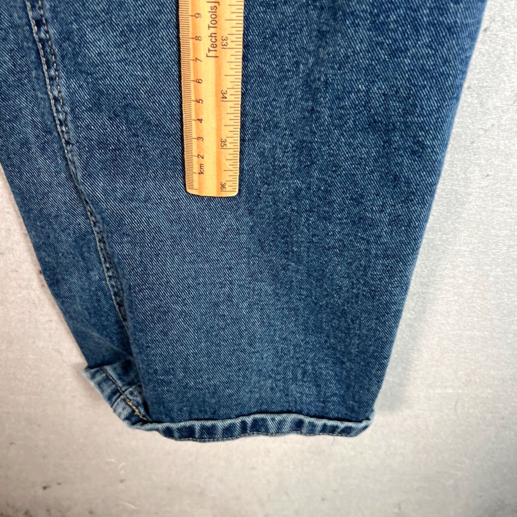 Denime Slowmood Womens Size 2 High-Waisted Denim Jeans Blue Cotton Blend 5-Pocket Straight Rise Slim 30 in Inseam Regular Adult Womens Jeans Size 27" / US 4 / IT 40 - 6 Thumbnail
