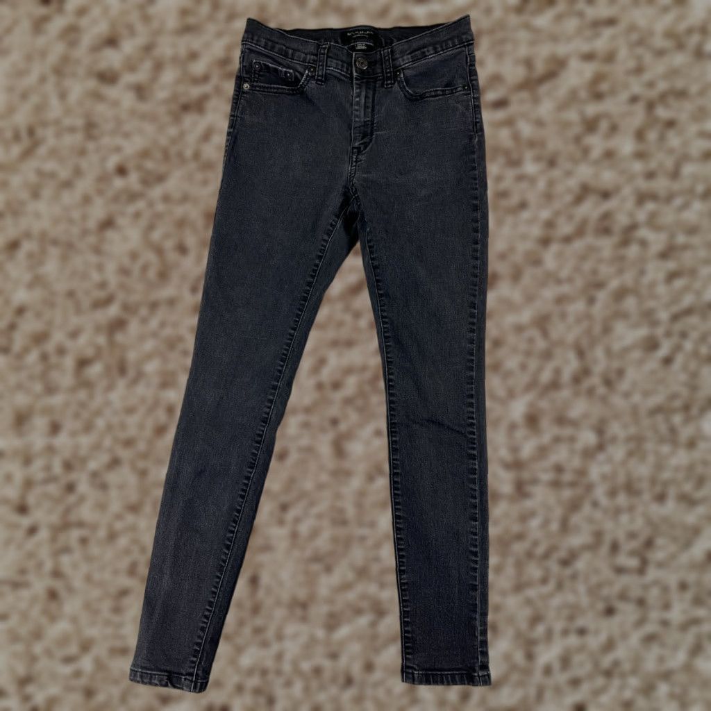 Banana Republic Banana Republic Jeans Womens 2 Black Denim High Rise Skinny Cotton Stretch Size 26" / US 2 / IT 38 - 1 Thumbnail