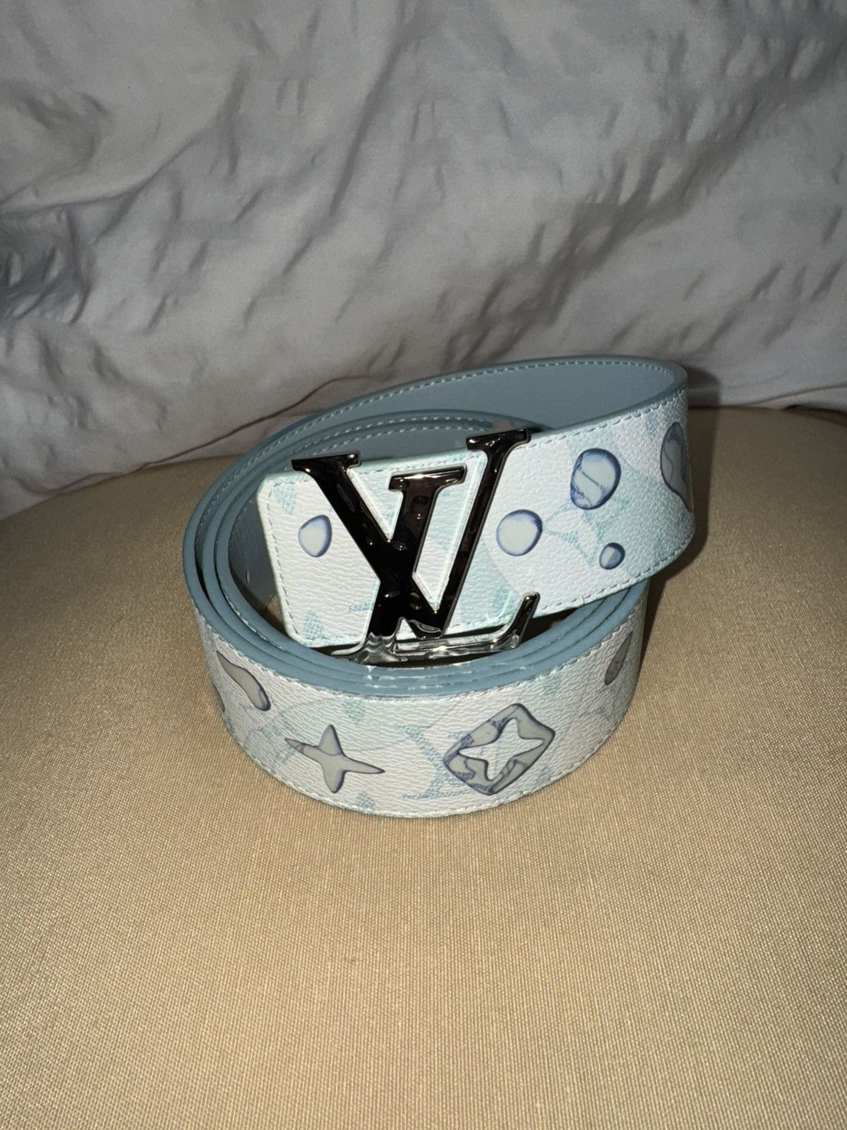 Louis Vuitton Louis Vuitton Aqua reversible Belt Size 40 - 4 Thumbnail