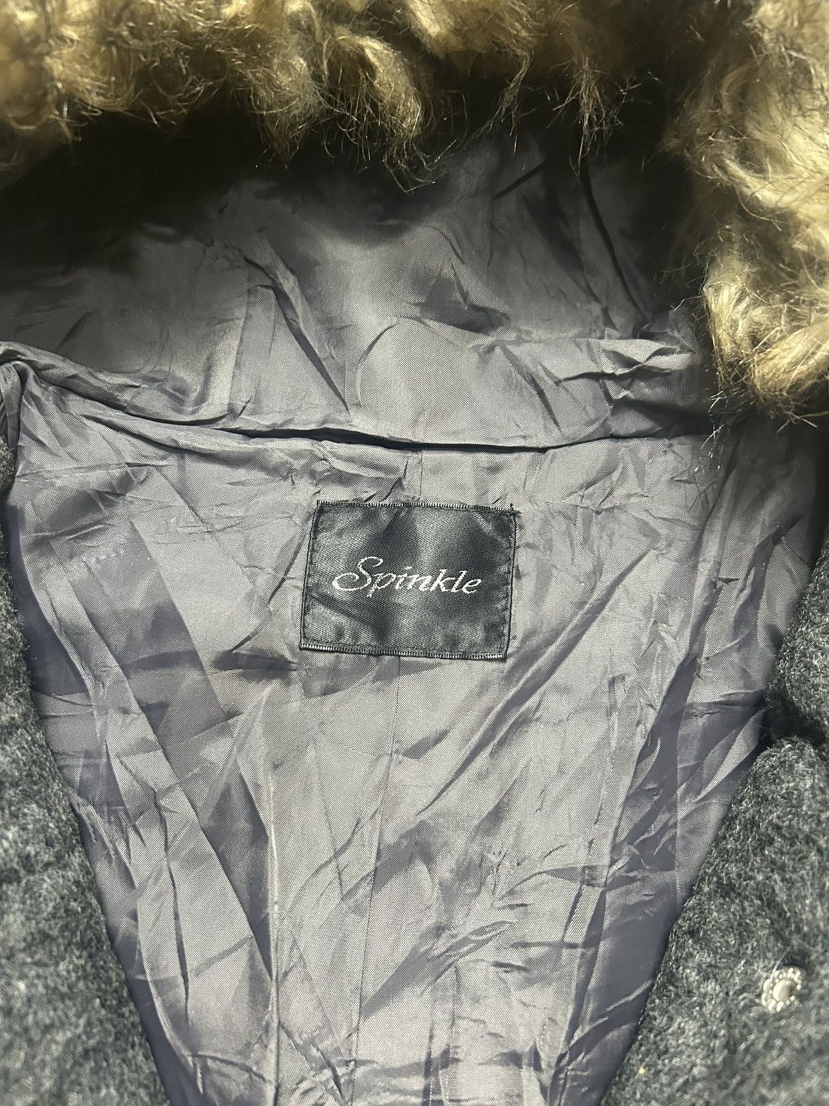 Japanese Brand Rare Spinkle Wool Jacket Fur Hooded Size US M / EU 48-50 / 2 - 6 Thumbnail