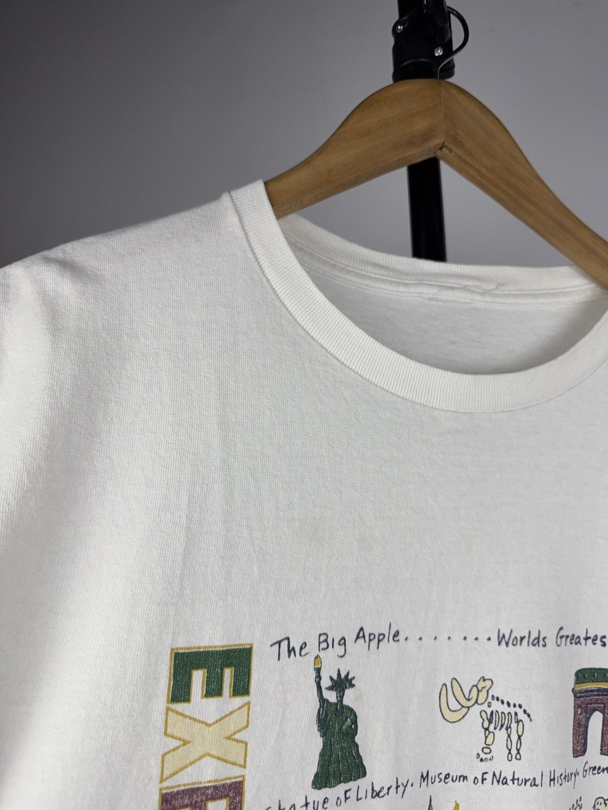 Vintage Vintage 90s Experience New York Tourist Tee Big Logo 90s Size US L / EU 52-54 / 3 - 3 Thumbnail