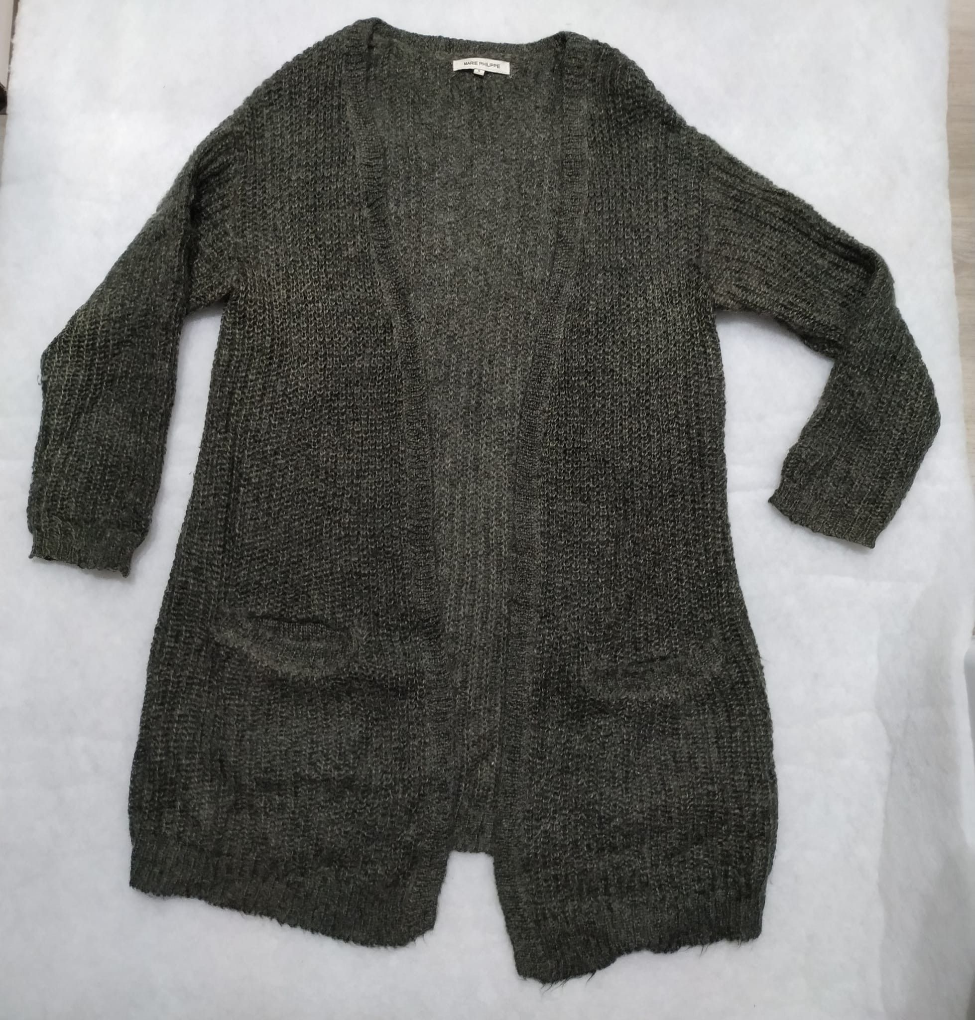Other Marie Philippe oversize wool mohair cardigan S khaki green Size S / US 4 / IT 40 - 1 Thumbnail