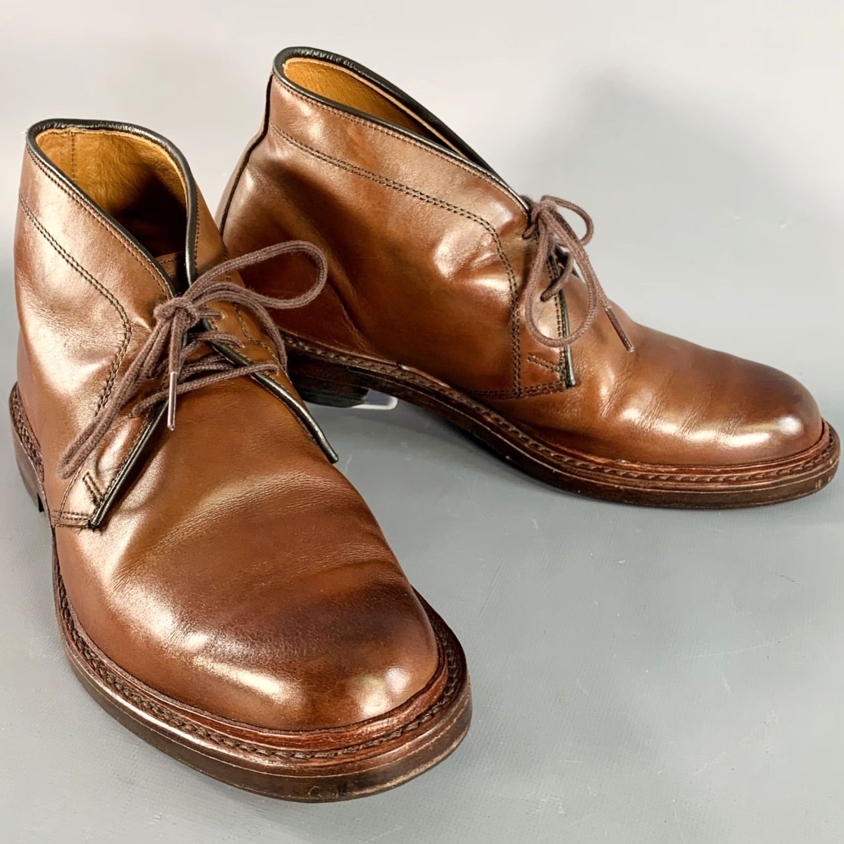 Allen Edmonds ALLEN EDMONDS Dundee Brown Leather Chukka Boots Size 7 Mens Boots Size US 7 / EU 40 - 2 Thumbnail