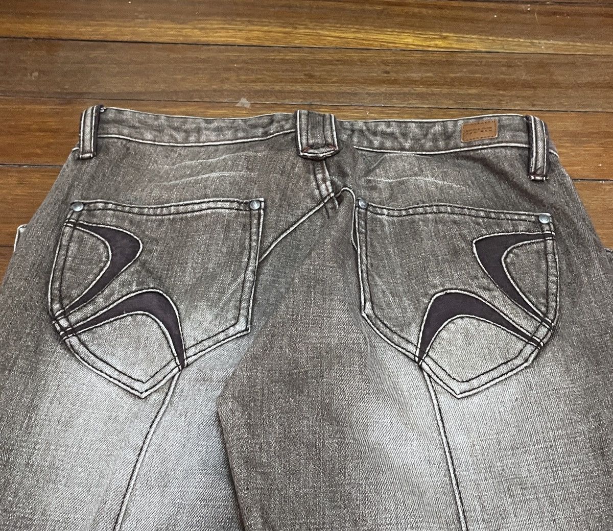 14th Addiction Rare Design Vintage Brand Nicole Club Flared Jeans 1990s Size US 31 - 4 Thumbnail
