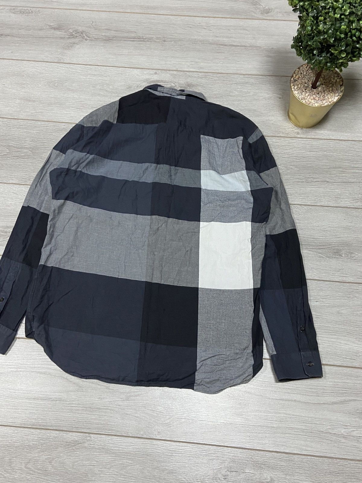 Burberry × Vintage Burberry Brit vintage shirt nova check buttons Size US XL / EU 56 / 4 - 9 Thumbnail