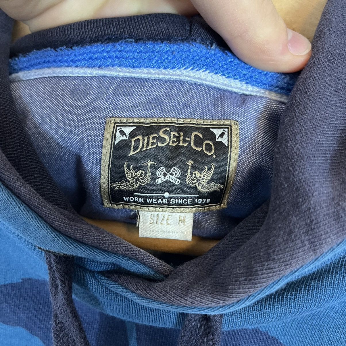 Diesel Vintage Diesel Big Central Logo Pocket Hoodie Streetwear Y2K Size US M / EU 48-50 / 2 - 6 Thumbnail