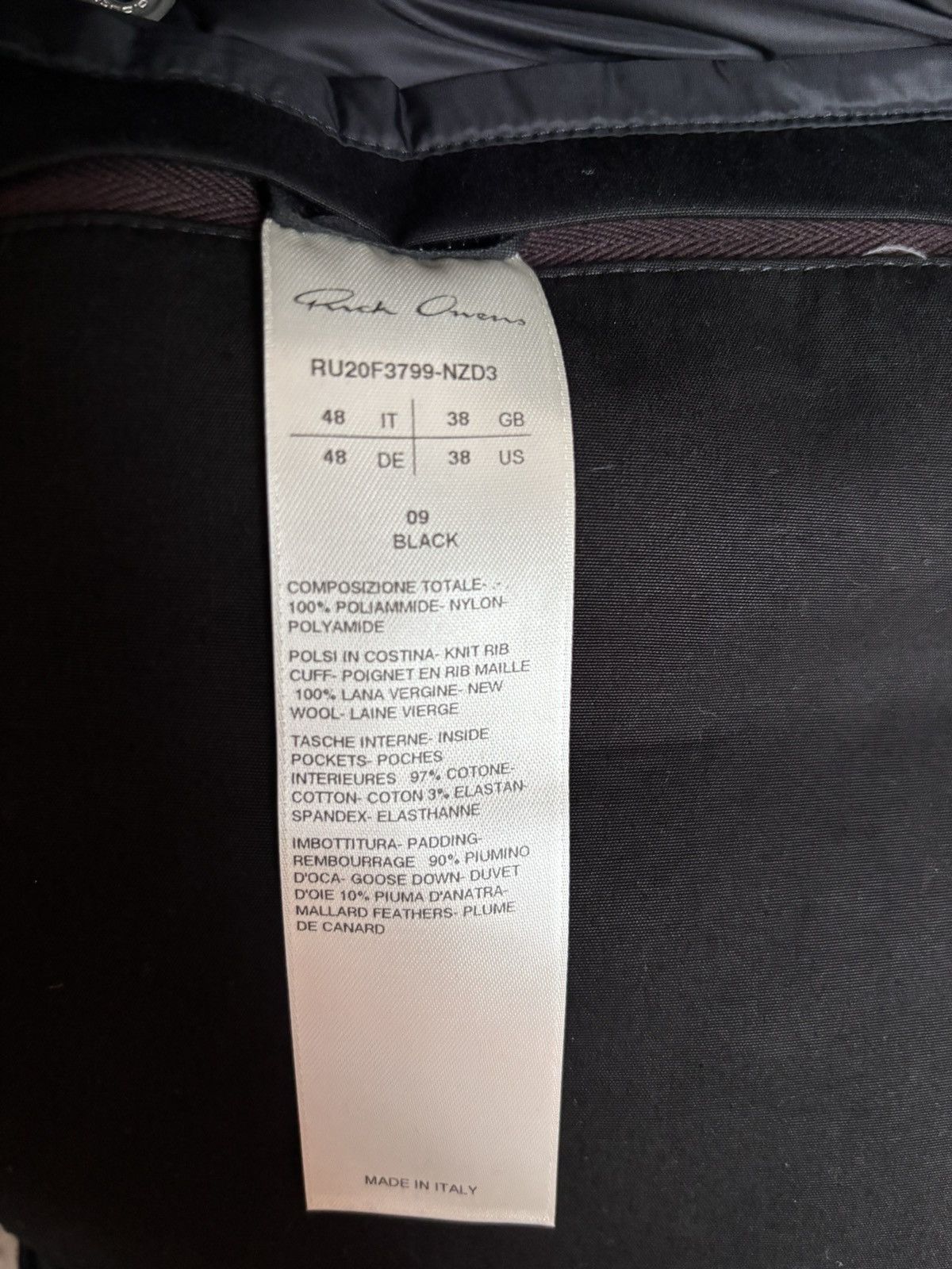 Rick Owens Rick Owens FW20 Performa Jumbo Duvet Down Jacket IT48 Size US M / EU 48-50 / 2 - 5 Thumbnail