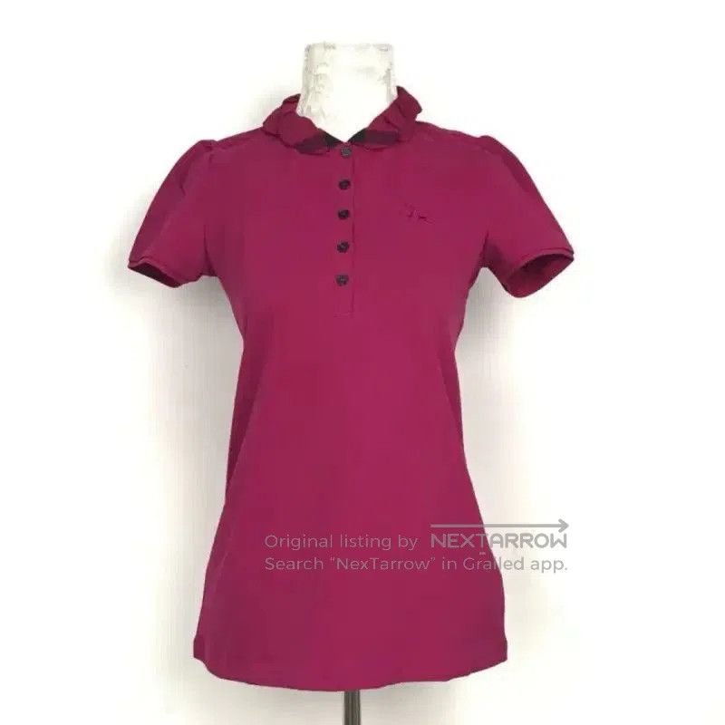 Burberry Burberry Summer Burgundy Short Sleeve Top. Size S / US 4 / IT 40 - 2 Thumbnail