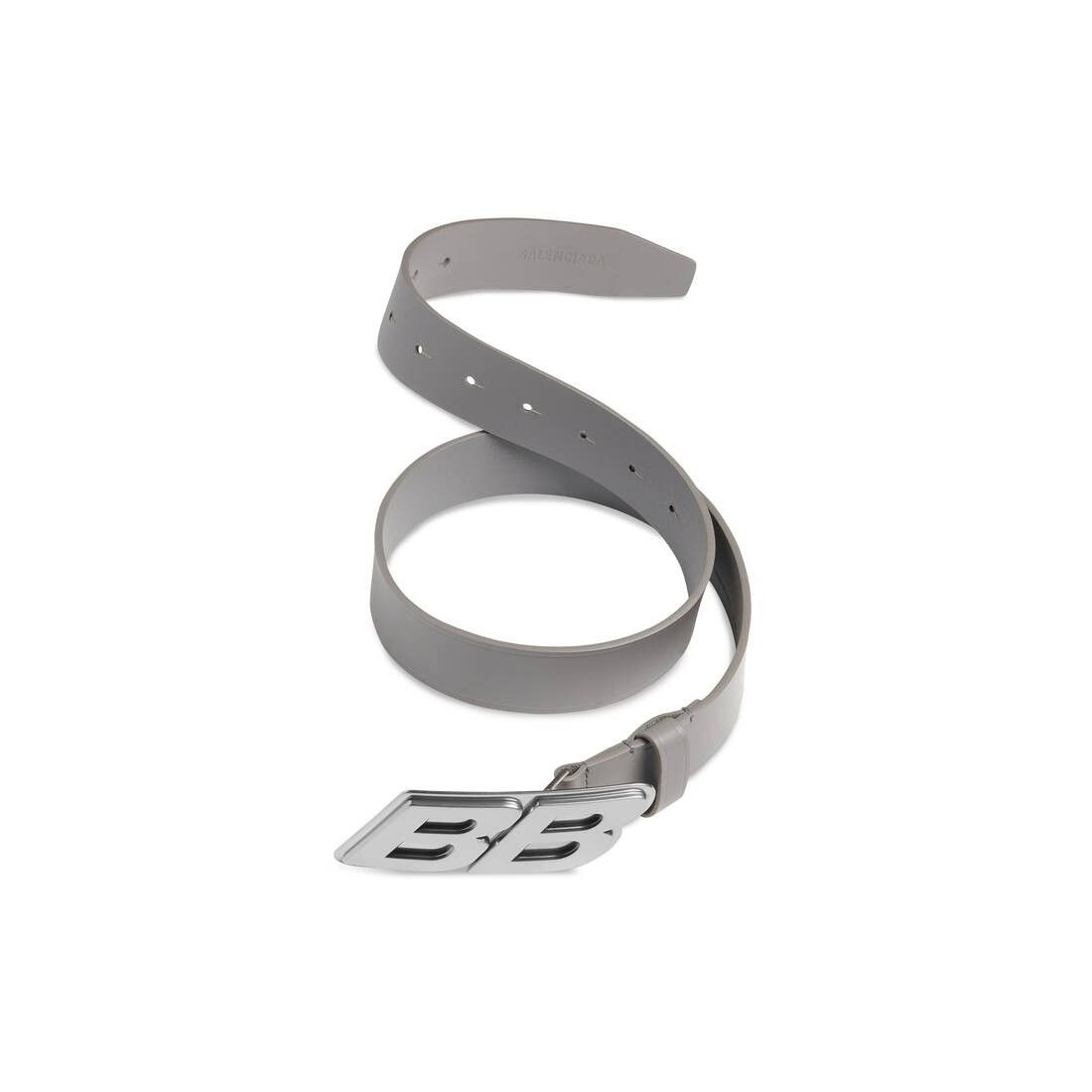 Balenciaga o1srvl11e0925 Size: 95 / Moto Logo Belt in Dark Grey Size 38 - 2 Thumbnail