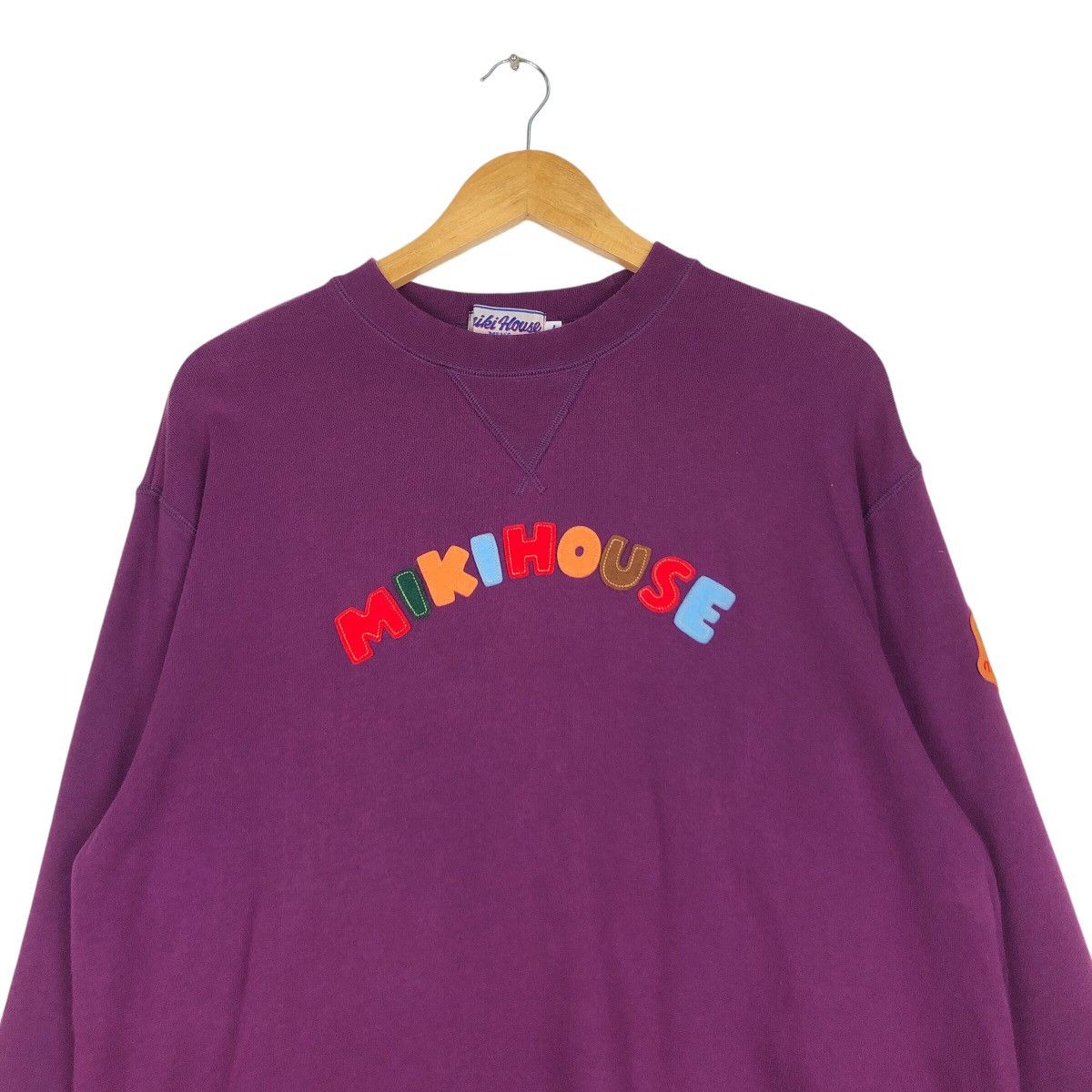 Japanese Brand × Vintage Miki House Vintage Sweatshirt Purple Colour Medium Size US M / EU 48-50 / 2 - 2 Thumbnail