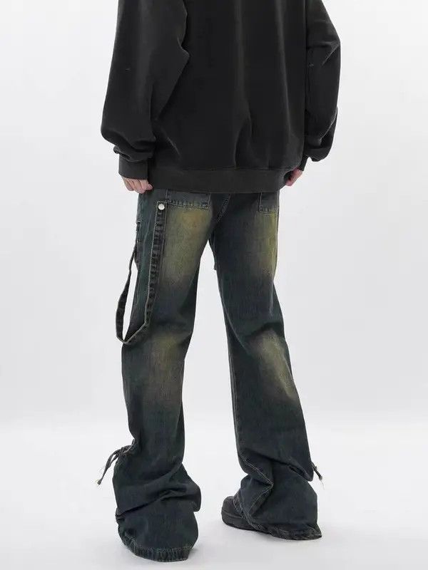 VIBE Vintage micro-flare pleated jeans Size US 34 / EU 50 - 5 Thumbnail