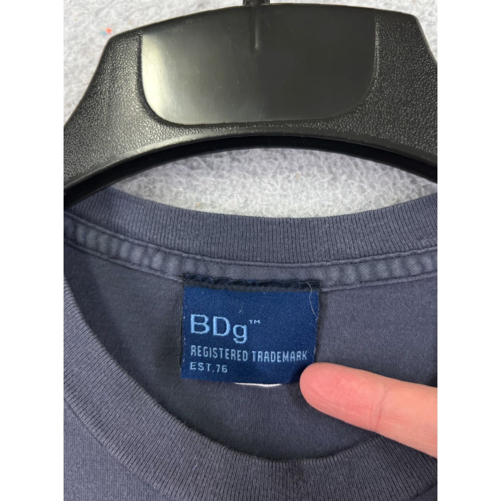 Bdg BDG Shirt Womens M Blue Casual Short Sleeve Crew Neck Pullover Cotton Blend Jersey T-Shirt USA Made Basic Size M / US 6-8 / IT 42-44 - 7 Thumbnail
