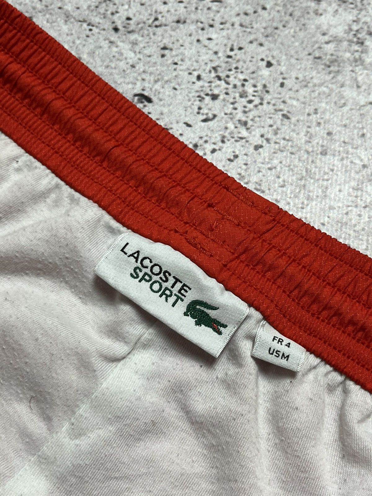 Lacoste Vintage Y2K Men’s Lacoste Orange Nylon Joggers Pants Size US 32 / EU 48 - 5 Thumbnail