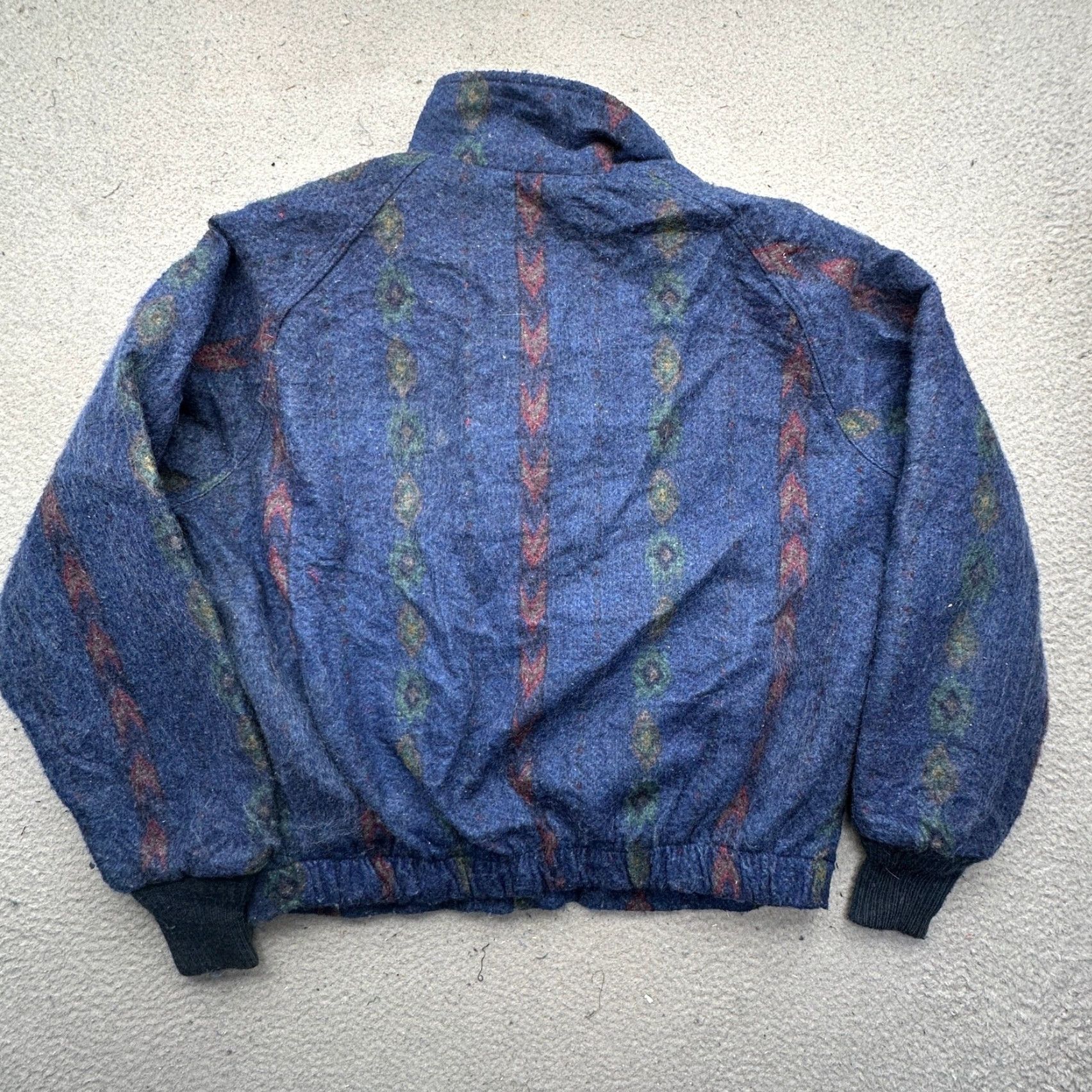 Walls VINTAGE Walls Mountain Aztec Western Southwestern Bomber Jacket Mens XL Blue Zip Size US XL / EU 56 / 4 - 7 Thumbnail