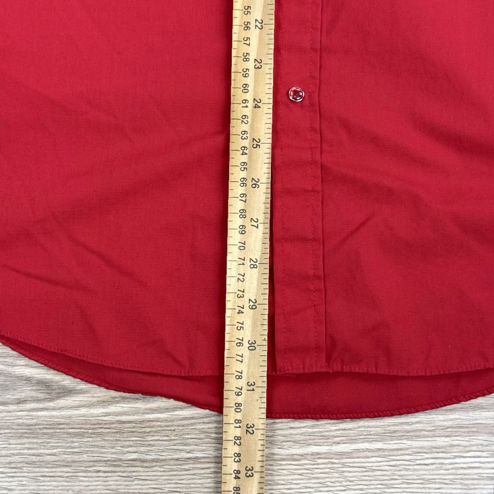 Vintage VINTAGE Ely Cattleman Red Long Sleeve Western Pearl Snap Shirt Mens Large 16 1/2 X 34 Size US L / EU 52-54 / 3 - 5 Thumbnail