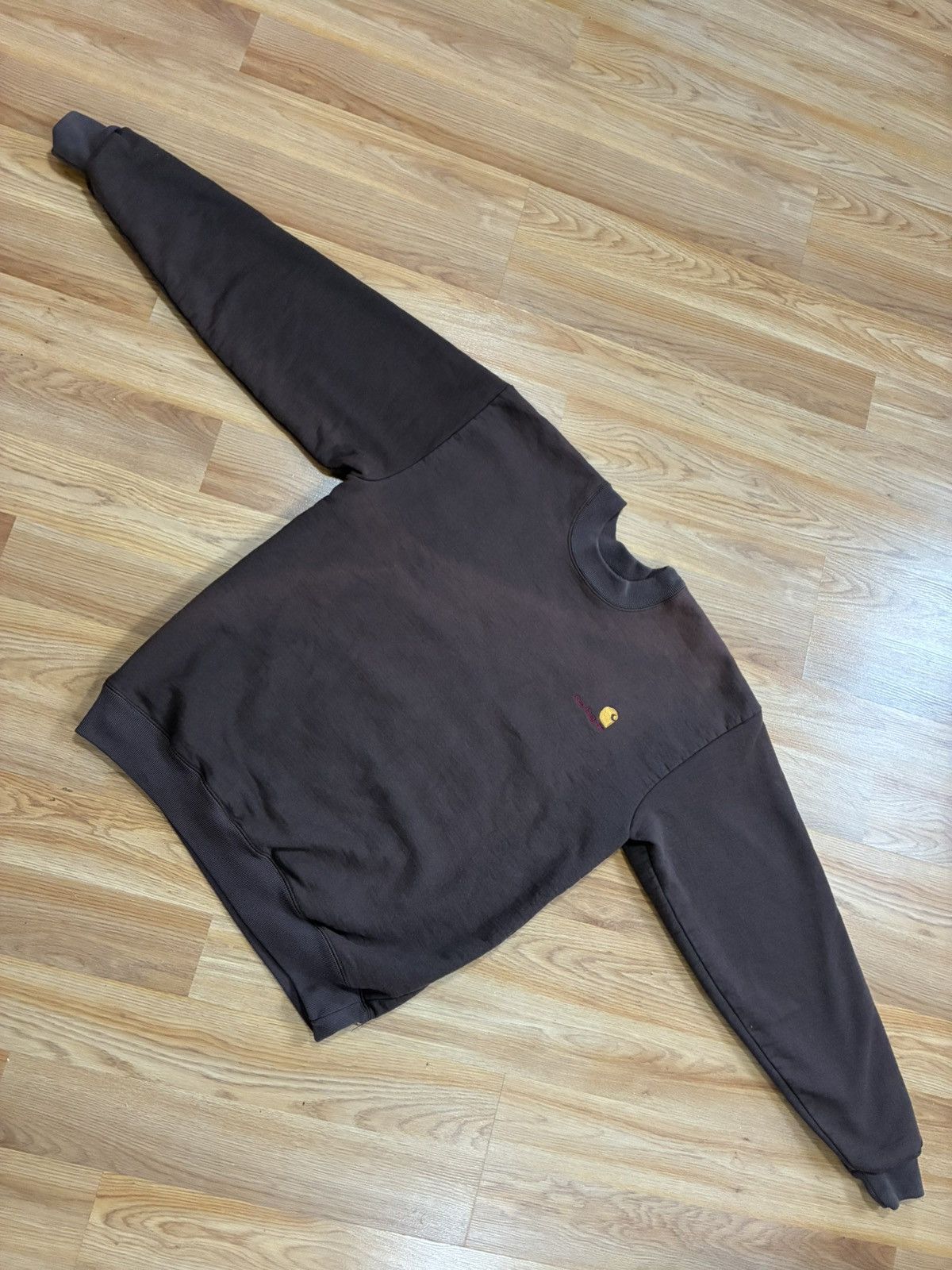 Carhartt Carhartt Thermal Lined Fleece Crewneck Sweatshirt K03 90s Size US M / EU 48-50 / 2 - 2 Thumbnail