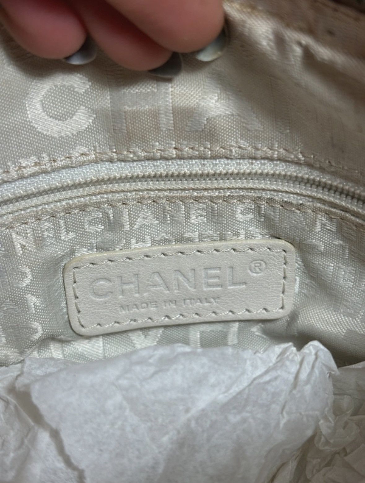 Chanel CHANEL Lax Accordion Lamb skin Light Beige Leather bag Size ONE SIZE - 10 Thumbnail