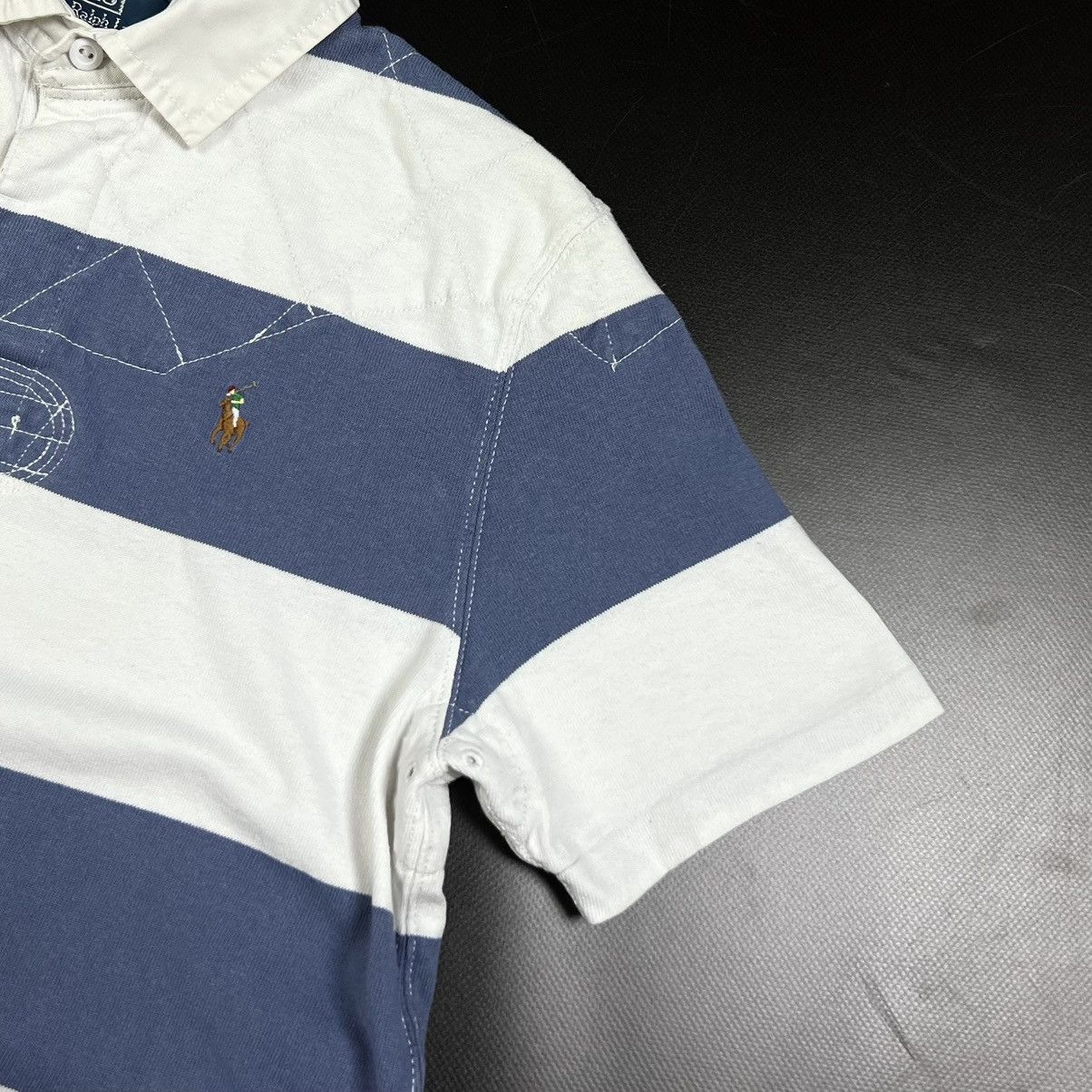 Polo Ralph Lauren × Rugby Ralph Lauren × Vintage Vintage Polo Ralph Lauren Striped Rugby Shirt Size M Size US S / EU 44-46 / 1 - 8 Thumbnail
