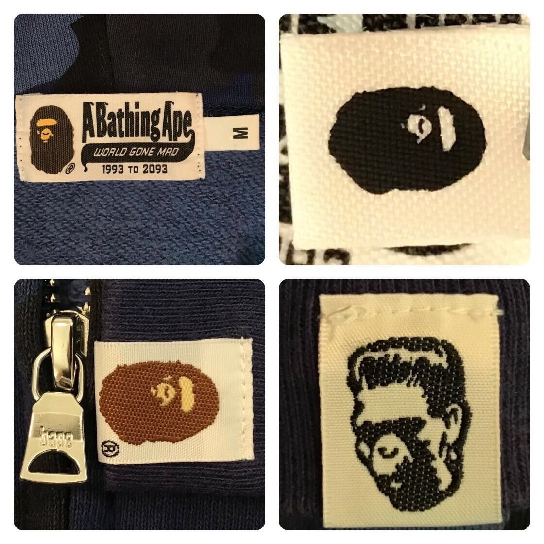Bape BAPE Shark full zip hoodie blue camo a bathing ape Size US M / EU 48-50 / 2 - 8 Thumbnail