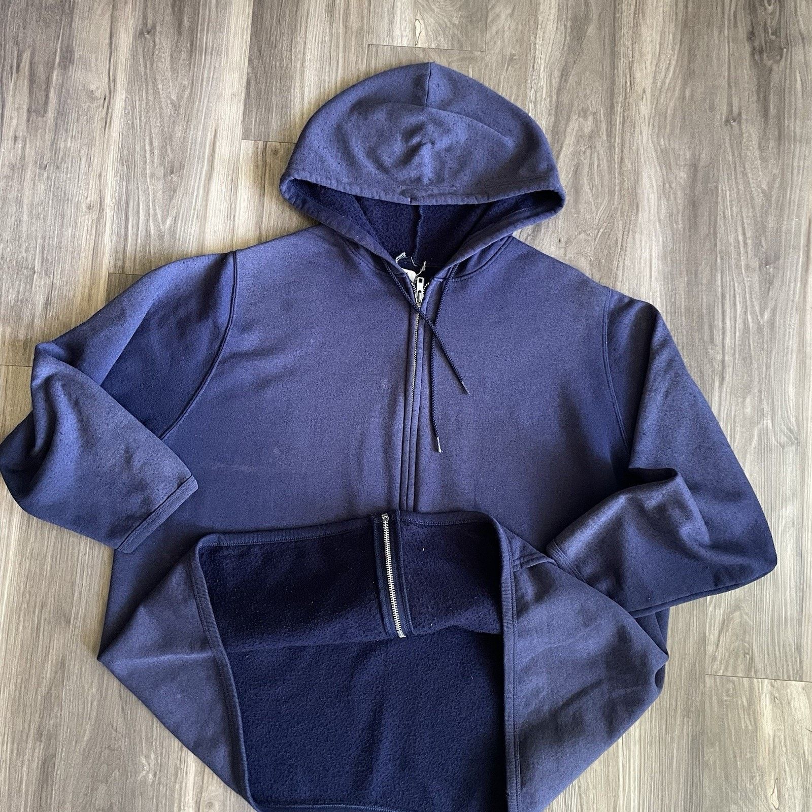 Vintage Vintage Gradient Sun Faded Zip Up Hoodie Sweatshirt Size XXL Size US XXL / EU 58 / 5 - 5 Thumbnail