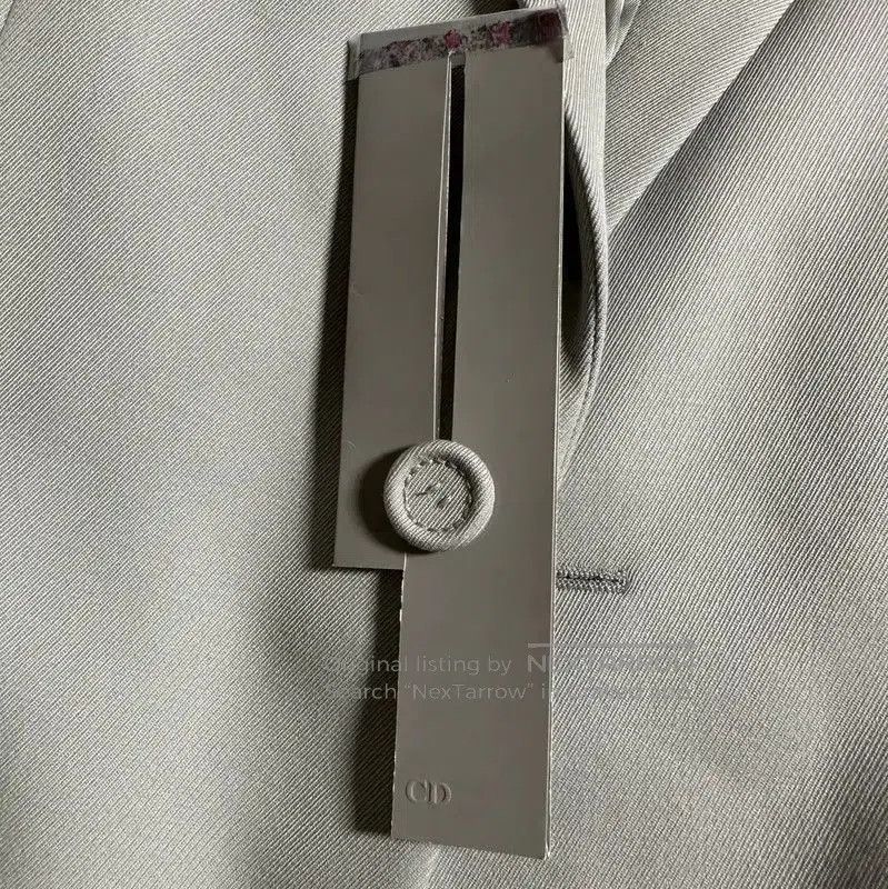 Dior Dior Men's Long Sleeve Silver Wool Jacket . Size US L / EU 52-54 / 3 - 7 Thumbnail