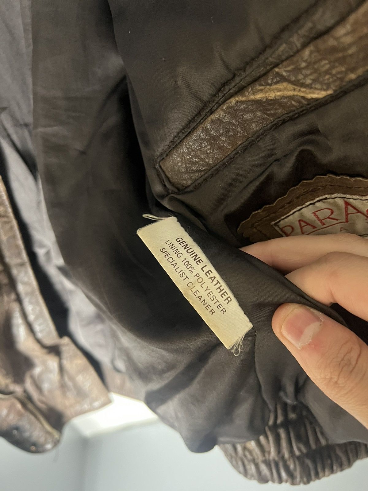 Genuine Leather VINTAGE GENUINE LEATHER BOMBER JACKET MOTORCYCLE RETRO 90s Size US M / EU 48-50 / 2 - 15 Thumbnail