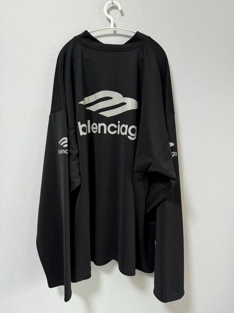 Balenciaga Balenciaga Letter V-Neck Casual Ski Shirt Long Sleeve Size US L / EU 52-54 / 3 - 2 Thumbnail