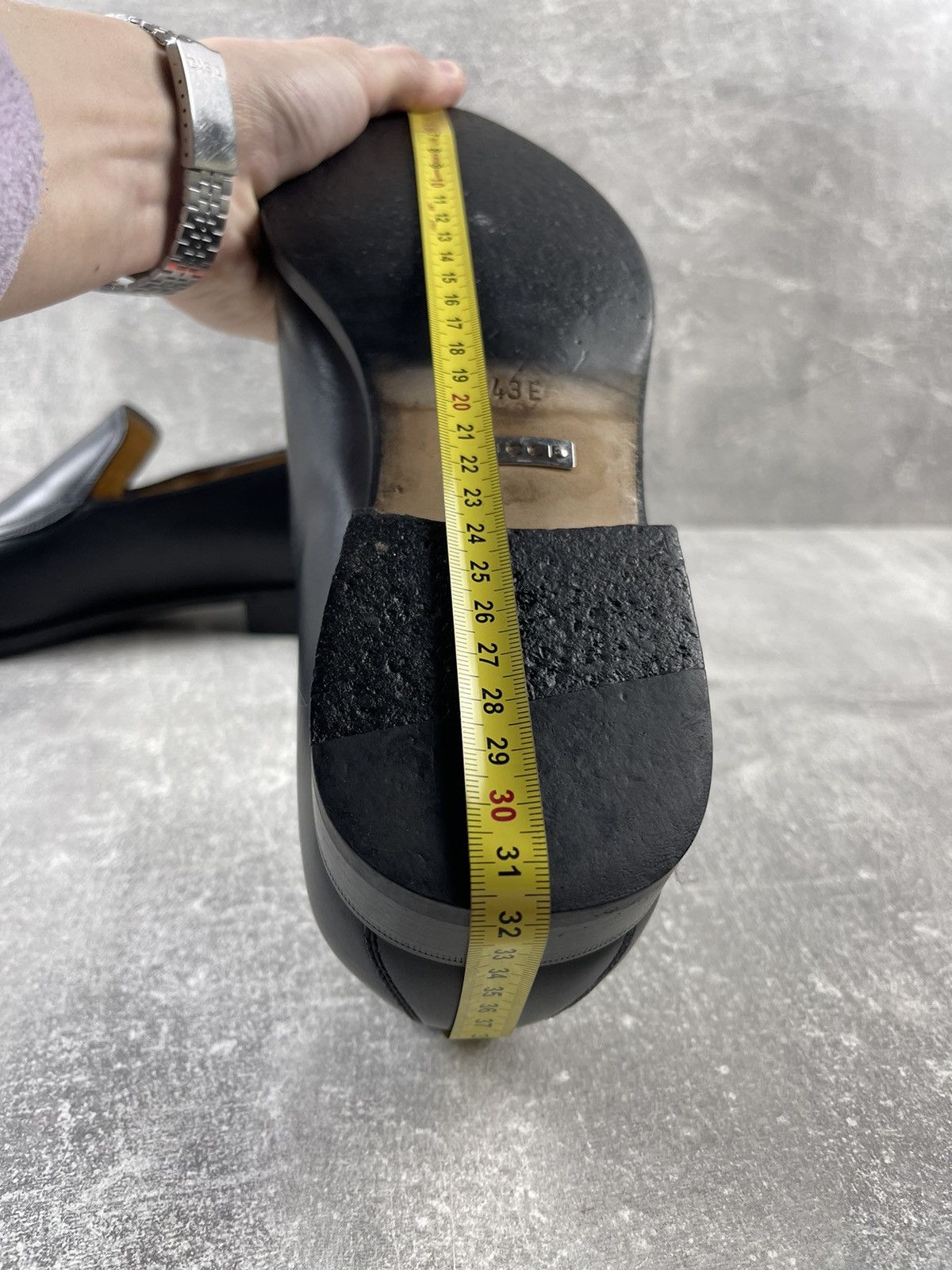 Gucci × Vintage Gucci Archive Black Leather Moccasins Slip-on Shoes Size US 10 / EU 43 - 16 Thumbnail