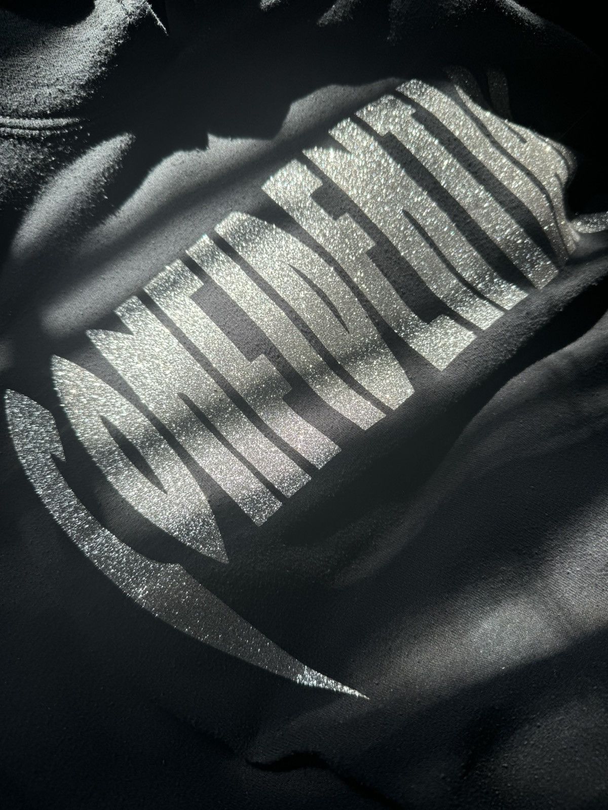 Japanese Brand crystal lettering confidential hoodie Size US L / EU 52-54 / 3 - 1 Thumbnail