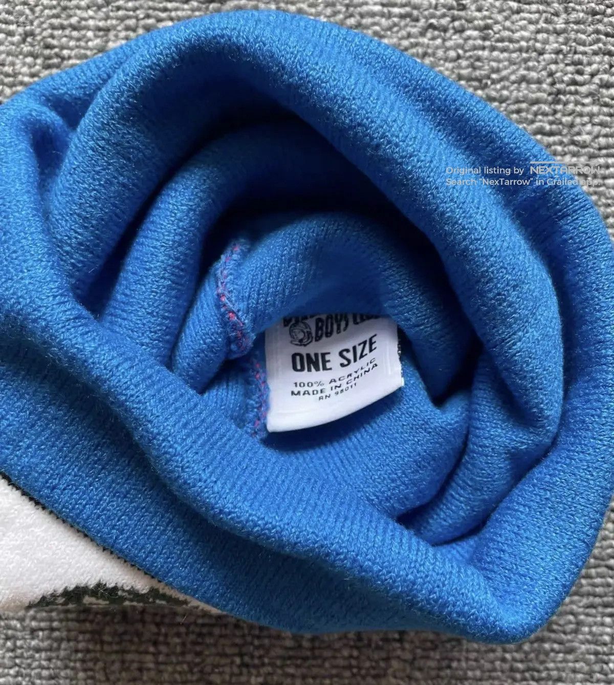 Bbc Embroidered Knitted Christmas Beanie, Men's — image 6 of 6