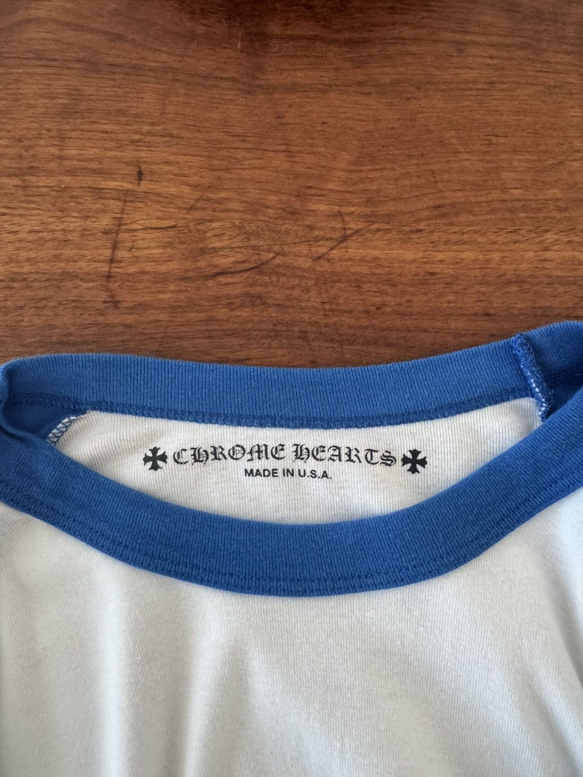 Chrome Hearts Chrome Hearts White Blue Long Sleeve Size US XL / EU 56 / 4 - 5 Thumbnail