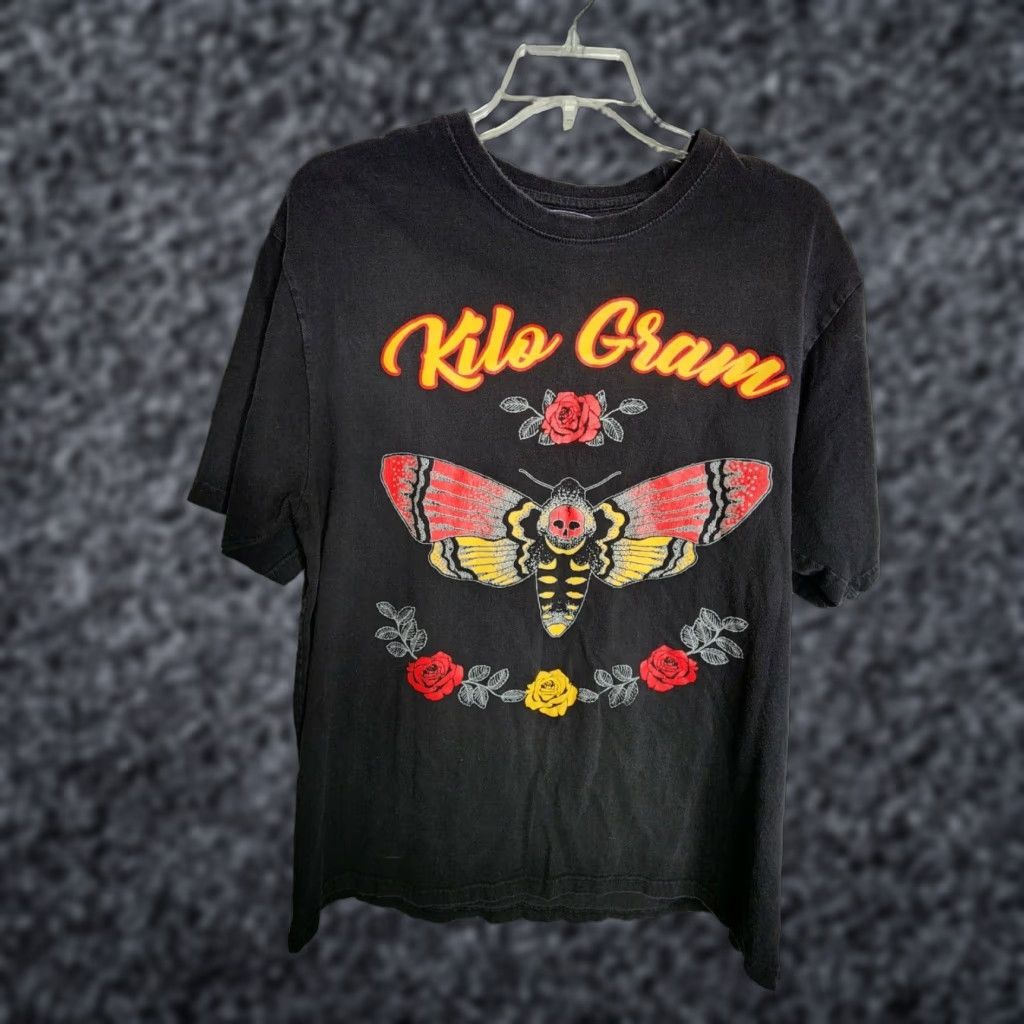 Vintage VINTAGE Mens 2XL Kilogram Butterfly Effect Moth T Shirt Size US XXL / EU 58 / 5 - 1 Thumbnail