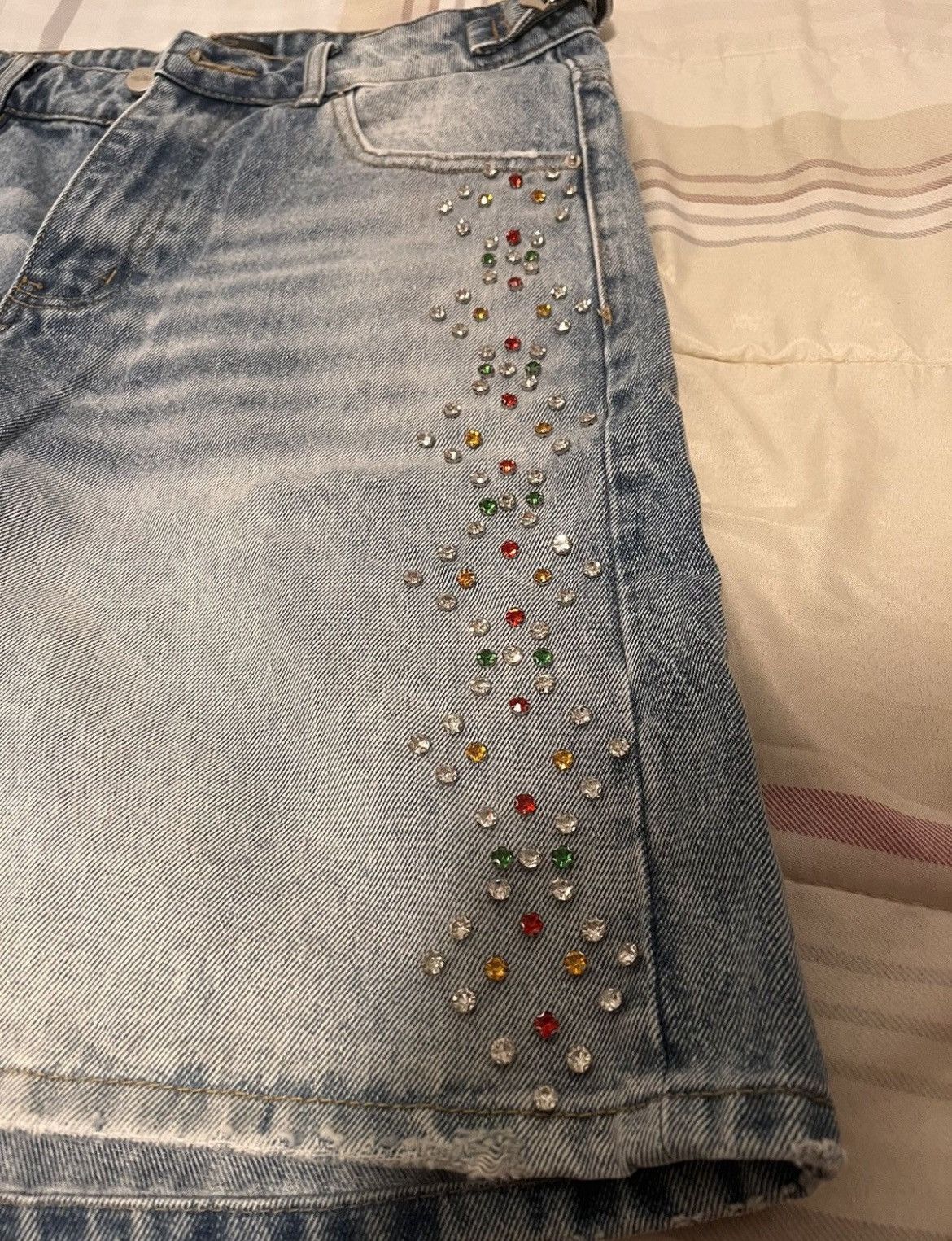 HMDD HMDD H-STAR CRYSTAL JORTS Size Large Size US 36 / EU 52 - 3 Thumbnail