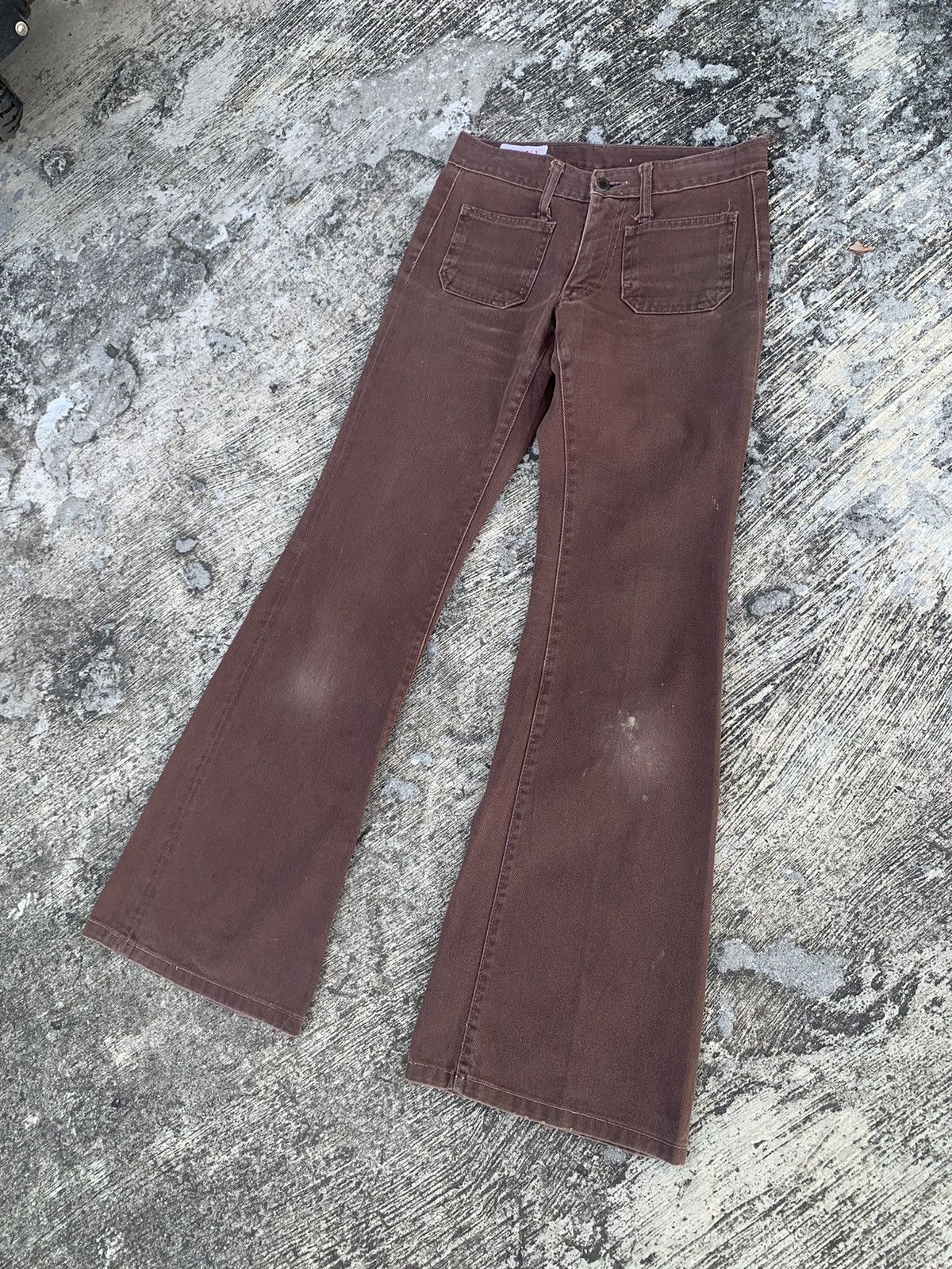 Blue Blue Japan Flare Bison western jeans brown bootcut pants Size 28" / US 6 / IT 42 - 3 Thumbnail