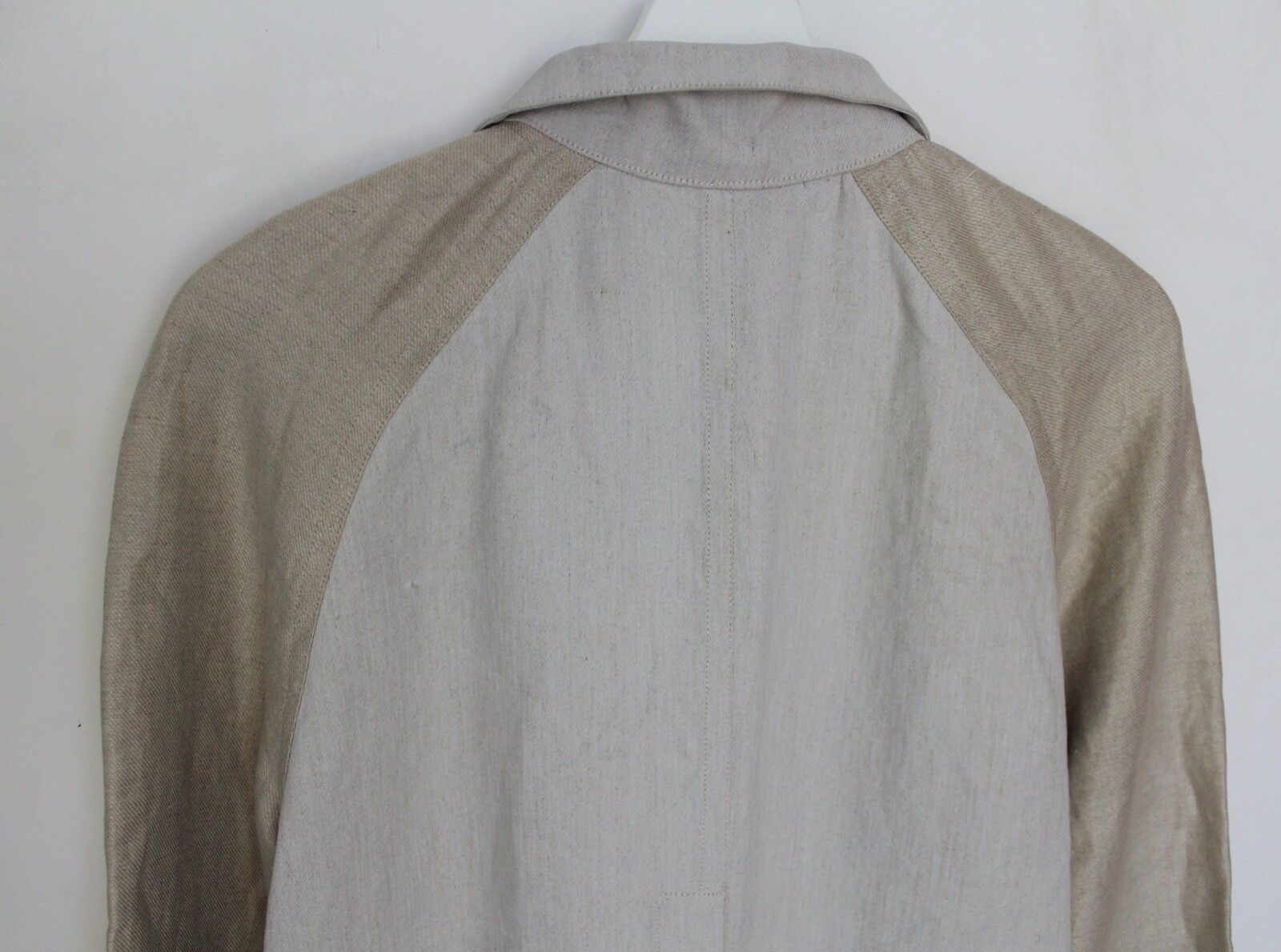 Tillmann Lauterbach Tillmann Lauterbach Designer Linen Trench Button Up Coat Size S / US 4 / IT 40 - 14 Thumbnail
