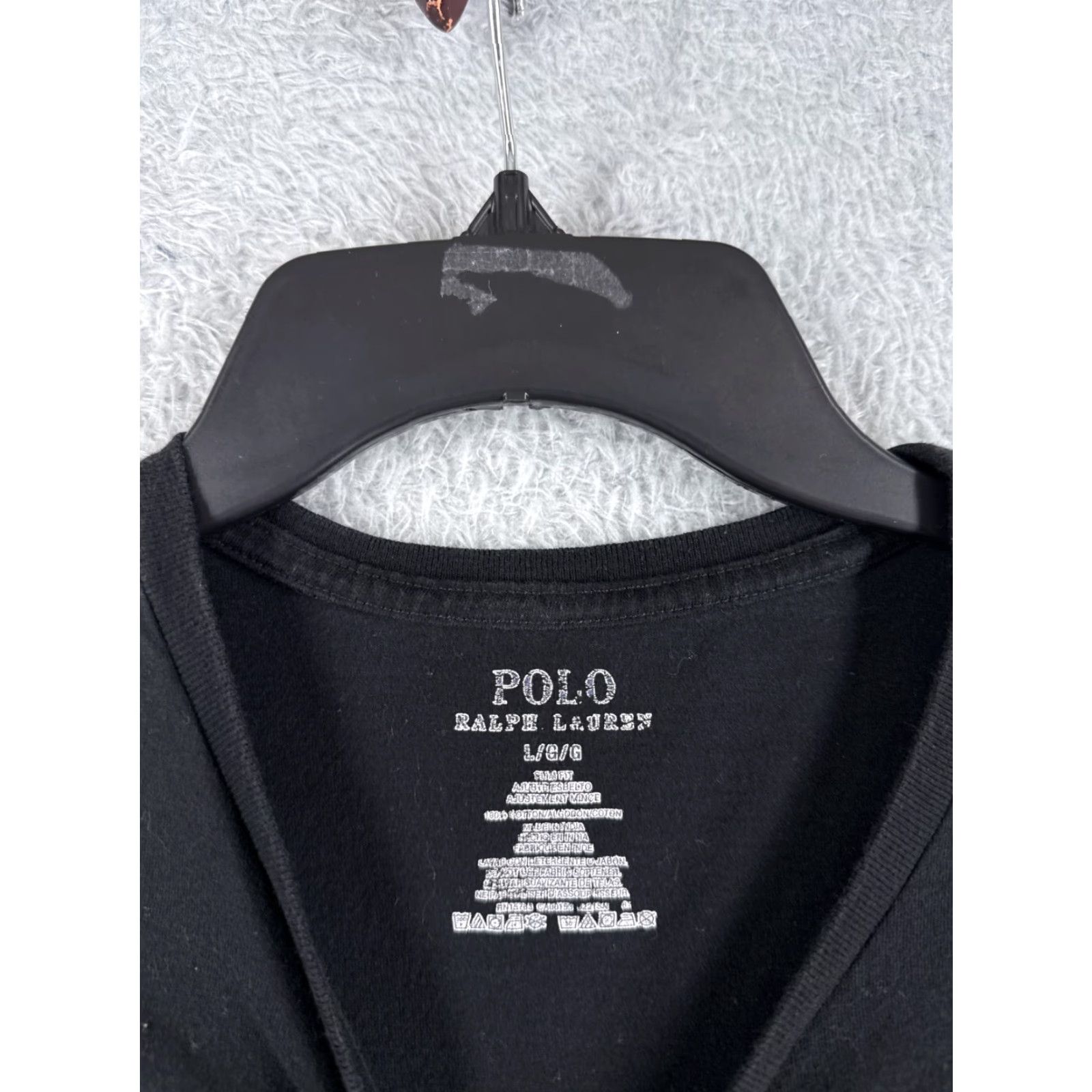 Tommy Hilfiger Tommy Hilfiger Shirt Adult Large Black Slim Fit Crew Neck Short Sleeve Cotton T-Shirt Designer Mens Size US L / EU 52-54 / 3 - 6 Thumbnail
