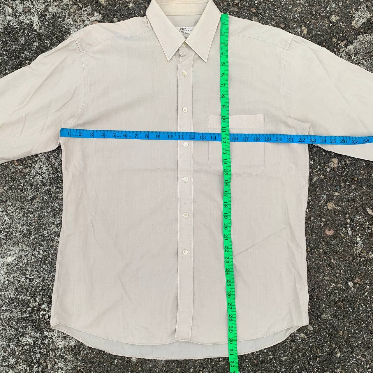 Balenciaga Vintage BALENCIAGA Pocket Buttons Up Shirt Size US L / EU 52-54 / 3 - 6 Thumbnail