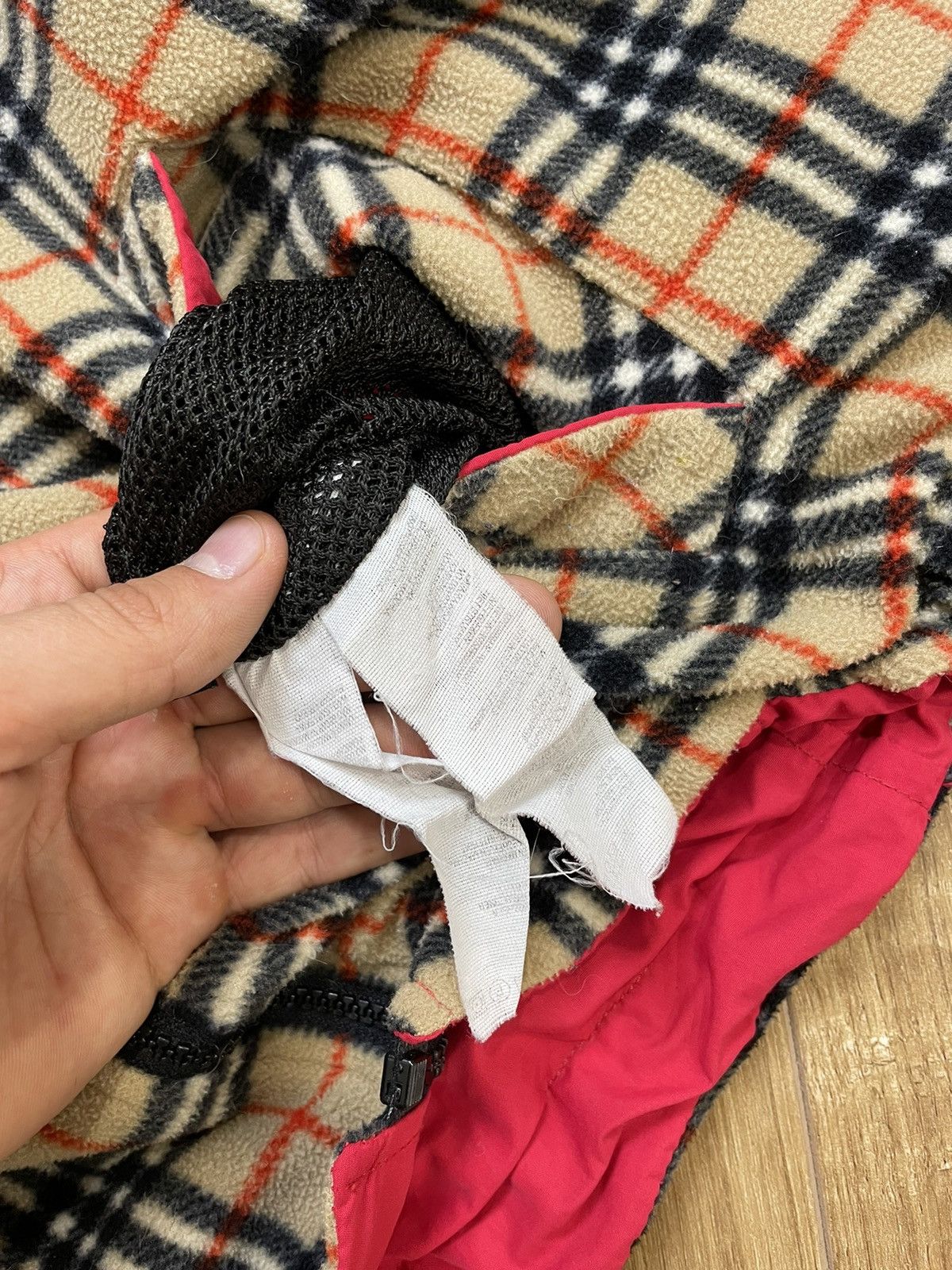 Burberry Vintage 90’s Burberry Nova Check Y2K Style Fleece Bomber Size US S / EU 44-46 / 1 - 11 Thumbnail