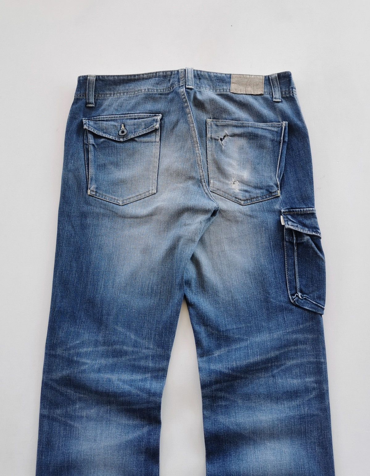 Johnbull Johnbull Japan Cargo Distressed Denim Jeans 21012 Size US 34 / EU 50 - 5 Thumbnail