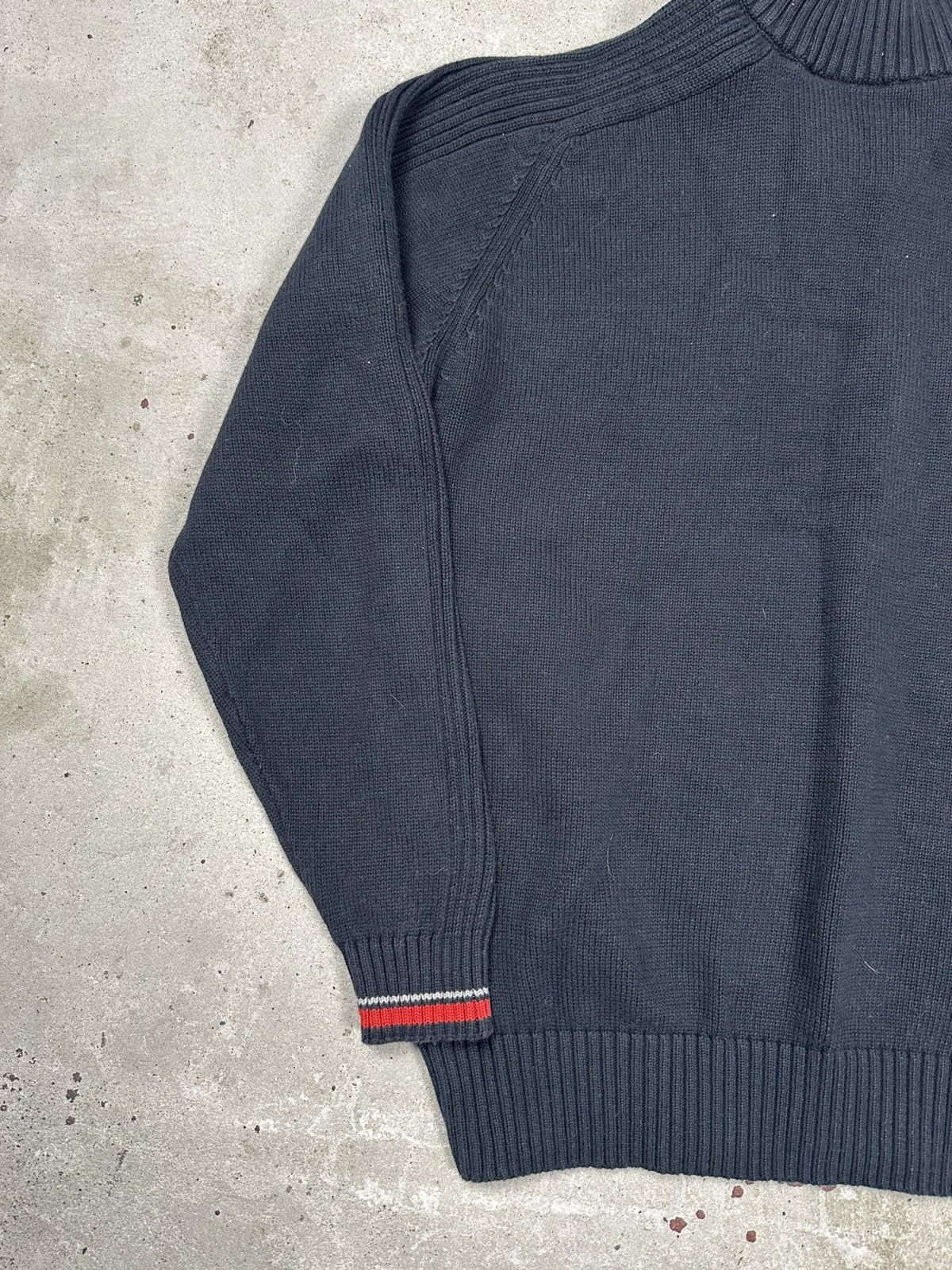 Quiksilver × Vintage Vintage Y2K Quiksilver Black Knit Sweater Embroidery Logo Size US S / EU 44-46 / 1 - 9 Thumbnail