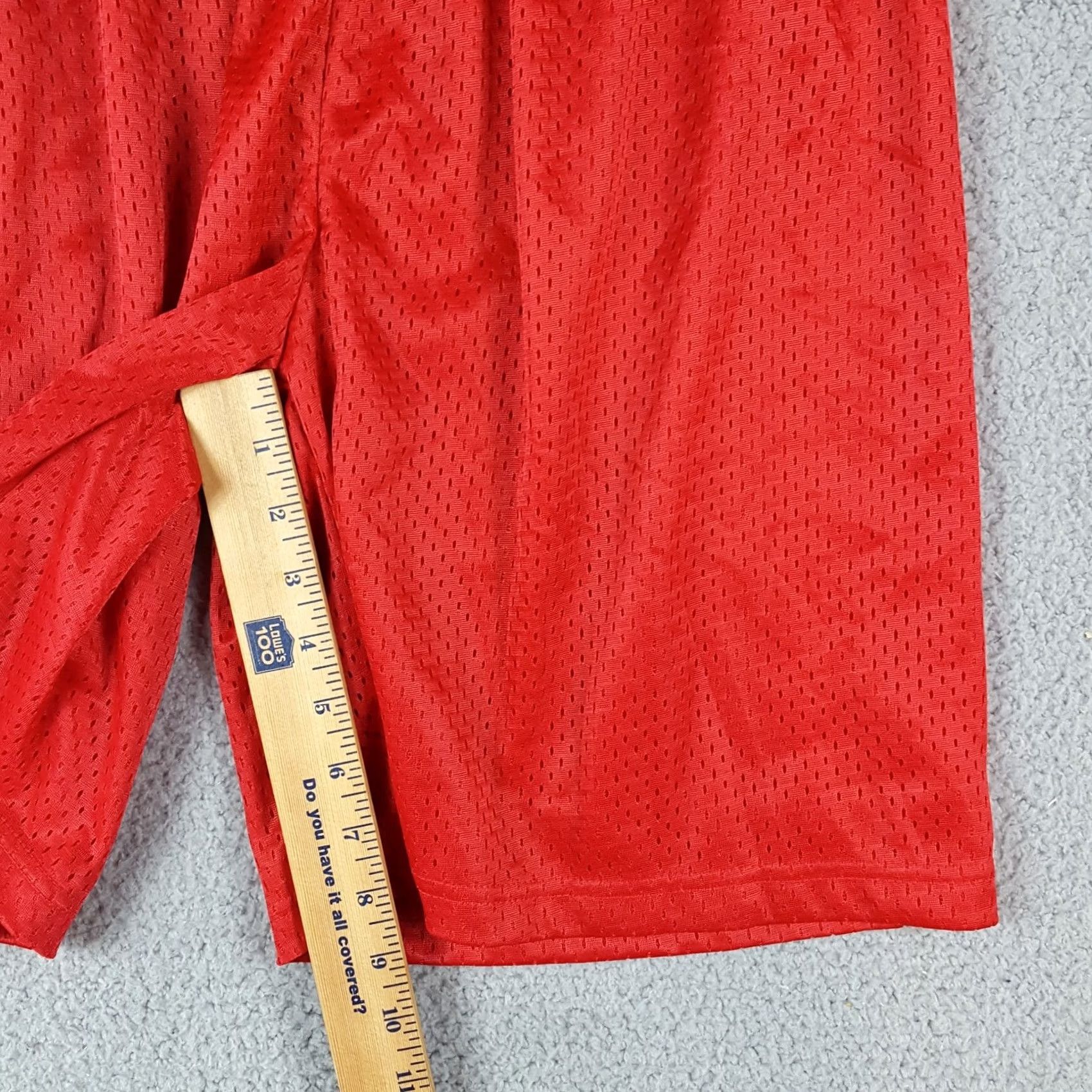 Vintage VINTAGE Basketball Shorts Men's M Retro Drawstring Gym Workout Red Stretch Waist Size US 31 - 6 Thumbnail