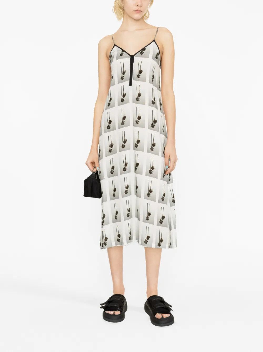 Palm Angels o1y1125 Midi Dress in Multicolor Size XS / US 0-2 / IT 36-38 - 4 Thumbnail