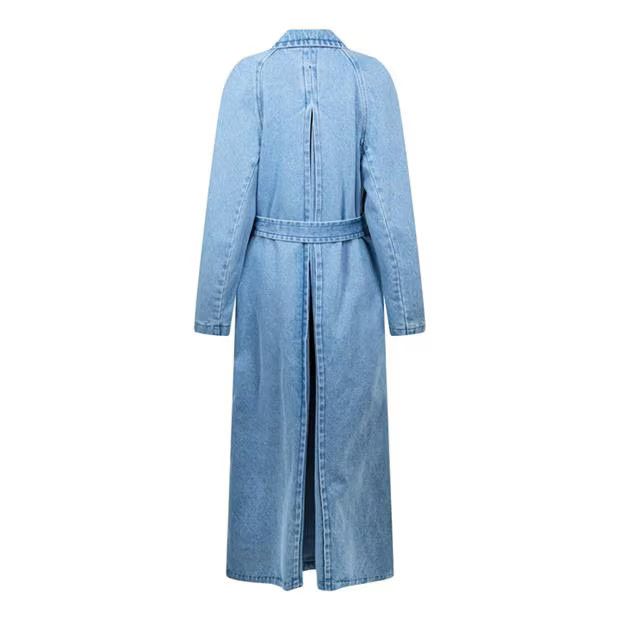 Dries Van Noten o1g2r1mq1024 Denim Coat in Light Blue Size S / US 4 / IT 40 - 2 Thumbnail