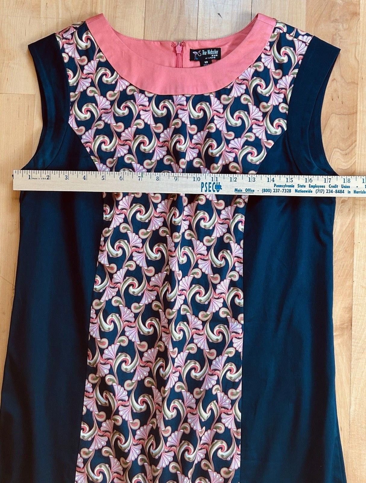 Other The Webster Miami Sz 10 Sleeveless Shift Dress Navy Size L / US 10 / IT 46 - 7 Thumbnail