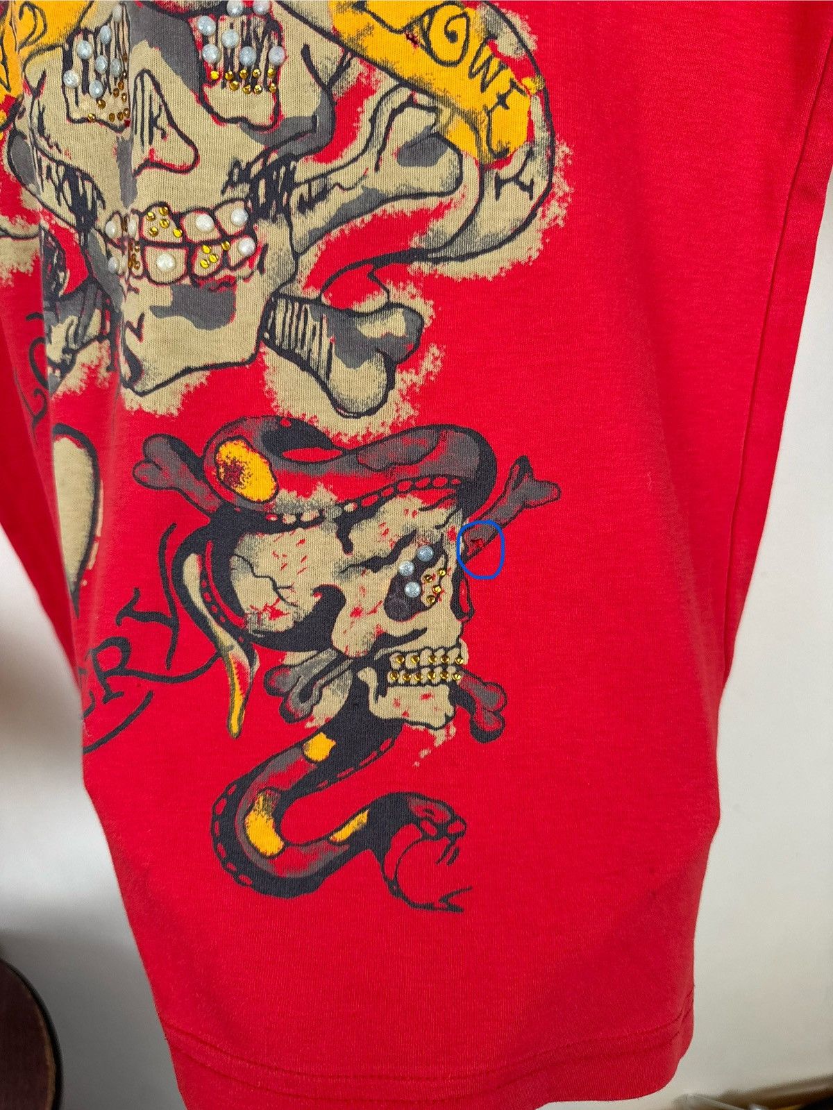 Ed Hardy Vintage Ed Hardy T shirt Women Top Heart Red Tattoo Sz S Y2K Size S / US 4 / IT 40 - 12 Thumbnail