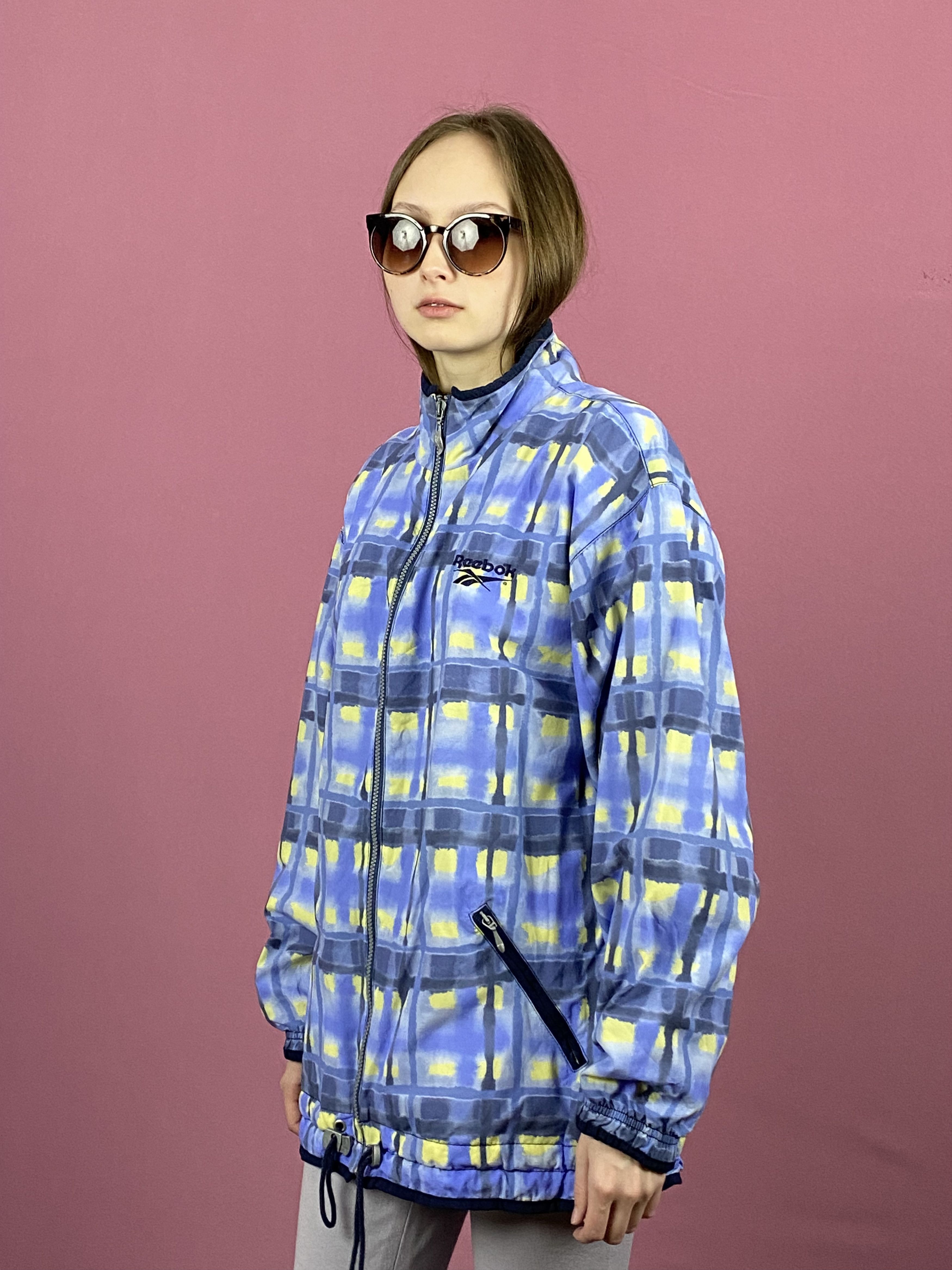 Reebok × Vintage Reebok Vintage Women's Plaid Windbreaker Jacket - L Size L / US 10 / IT 46 - 2 Thumbnail
