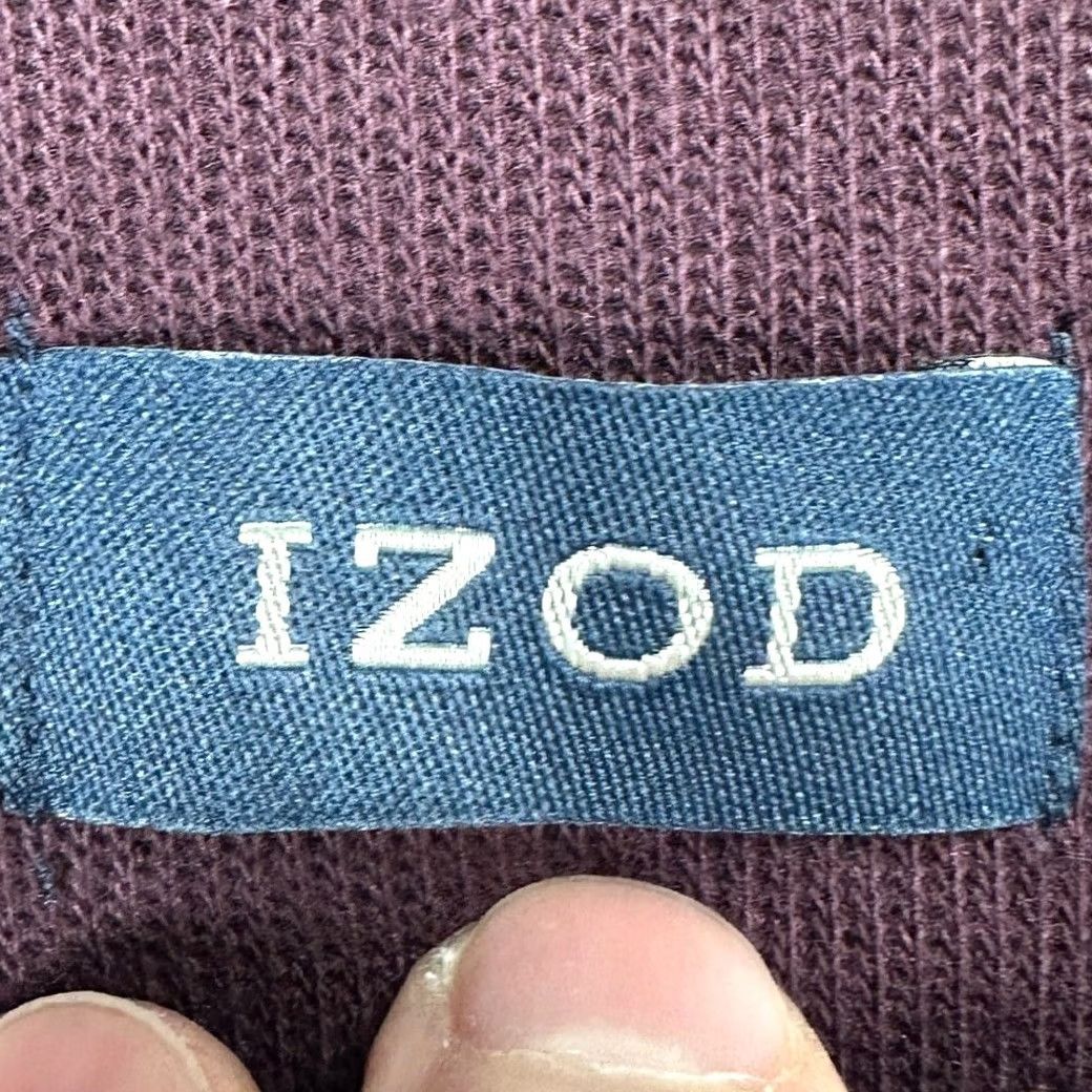 Izod VINTAGE IZOD Pullover Sweater Mens Medium Maroon Quarter Zip Pullover Long Sleeve NEW Size US M / EU 48-50 / 2 - 4 Thumbnail