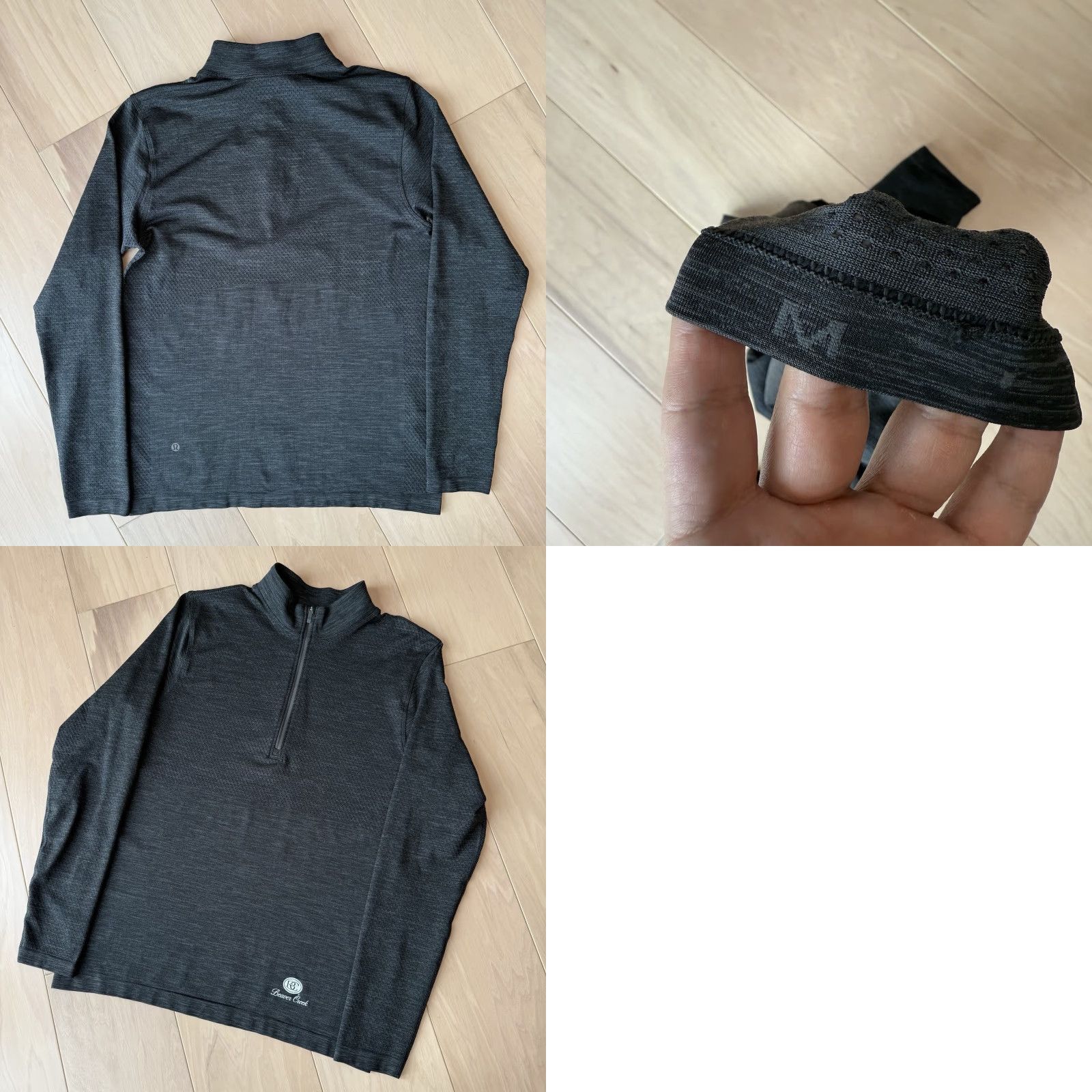 Lululemon Lululemon Metal Vent 1/2 Zip Pullover M Black Workout Sportswear Athleisure Jacket Zip Logo Size US M / EU 48-50 / 2 - 8 Thumbnail